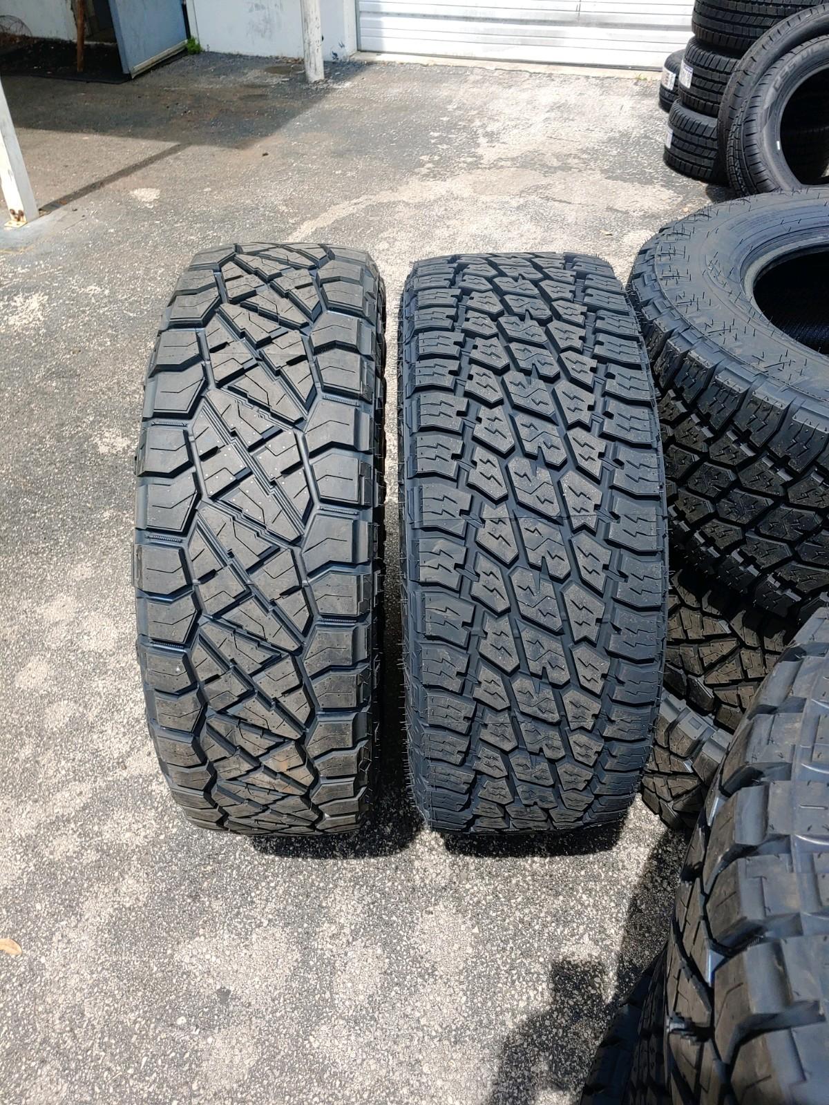 275 65 20 Nitto Ridge Grappler VS 295 60 20 Terra Grappler Side By Side 