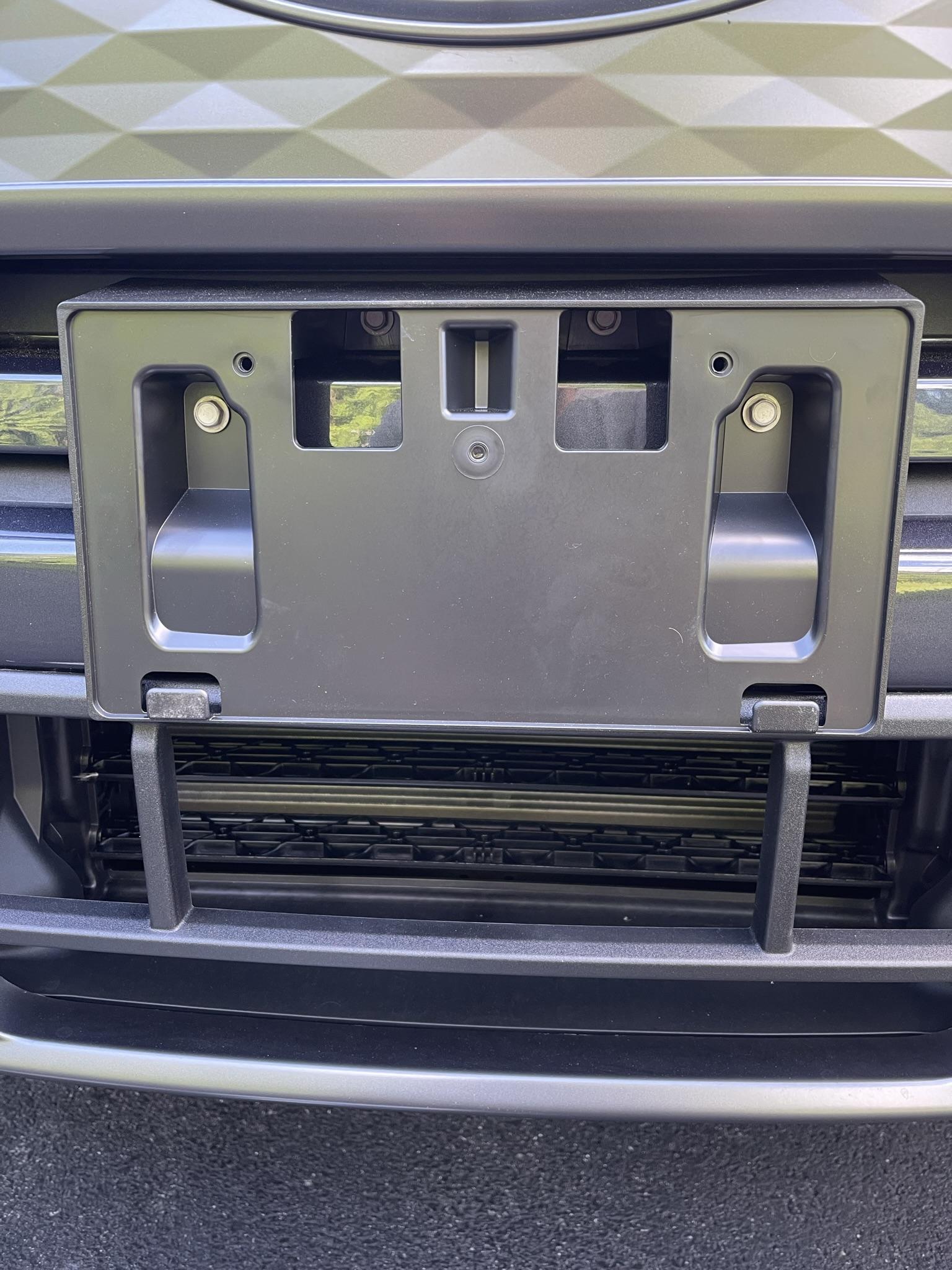 Ford F-150 Lightning Front license plate blocking active shutters ? Anyone concerned in states that require front plates? Holes in bumper OK? 2737E19F-8652-4479-9D43-575AA3E2E05E