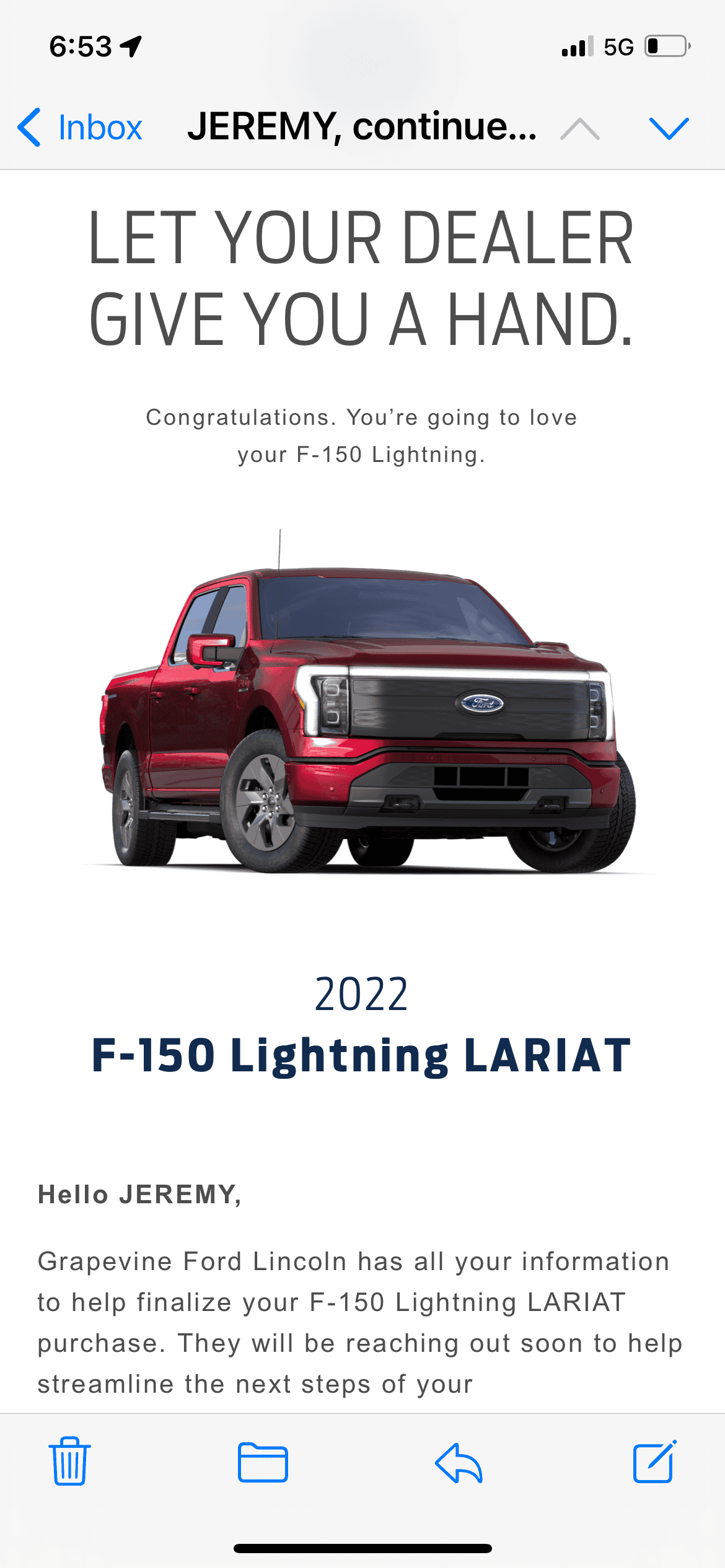 Ford F-150 Lightning ✅ 5/23 Lightning Build Week Group 29D1F86D-4BB4-4AF8-B144-9E20F97F82BD