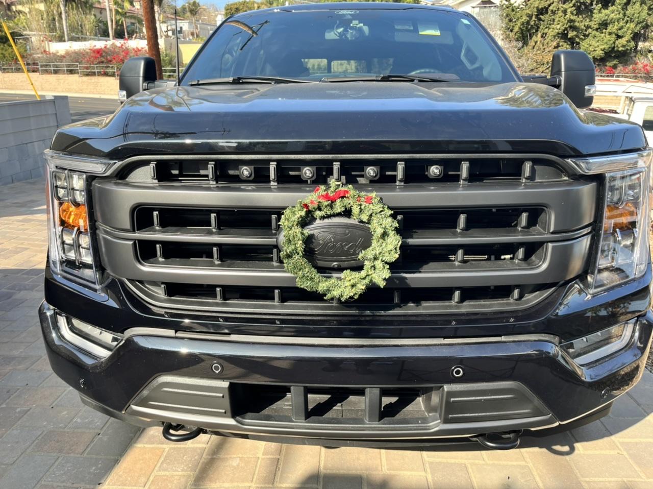 Ford F-150 Lightning Raptor grill lights installed on Lariat 2C203500-F70F-4425-A410-9B866C27722B