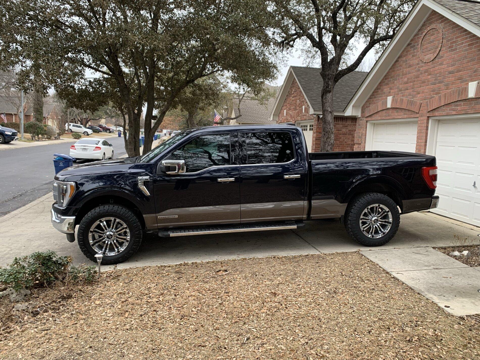 Ford F-150 Lightning Aftermarket wheels and tires on a Limited? Fuel Covert / Nitto Ridge Grapplers 343AD794-1DBB-4FAF-A791-9EE2C3E728FF