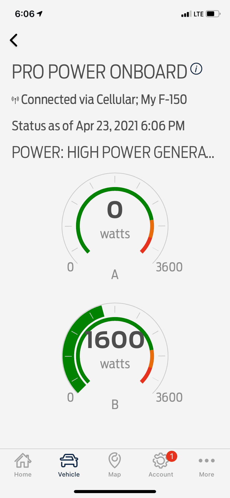 Ford F-150 Lightning Report from using 7.2kw ProPower generator at campsite without shore power 347B43F2-C36C-41E7-BEC7-20832F5C2869