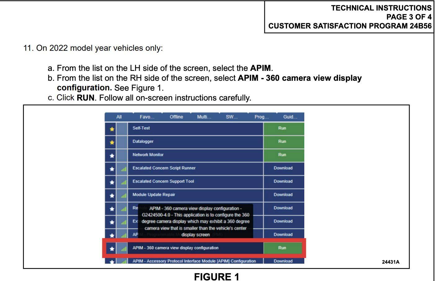 Ford F-150 Lightning CSP 24B56 - Inoperative Front Parking Sensor(s) - IPMA Software Update for Certain 2022-24 F-150 Lightning Trucks 360cam