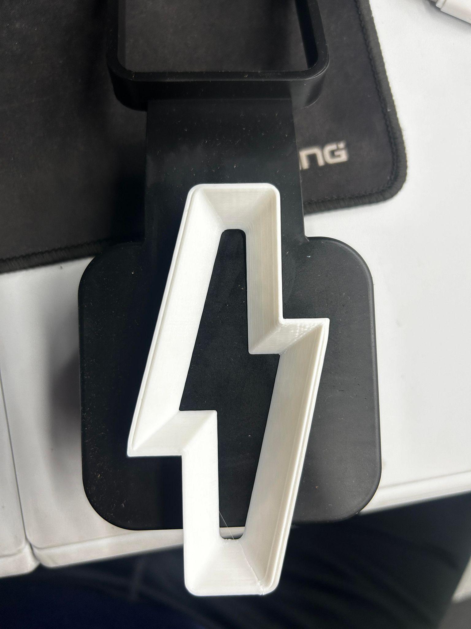 Ford F-150 Lightning Lightning Logo Hitch Covers - Custom 3D Printed 393101060_2109569949375610_996022405525196849_n