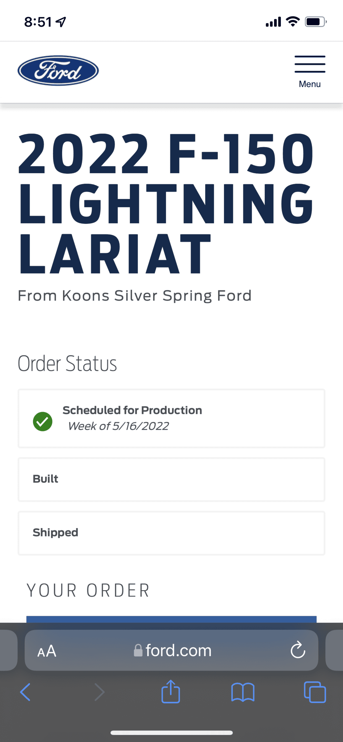 Ford F-150 Lightning UPDATE: Lightning Build Date Scheduling Begins! Mine for the week of 4/25/22 [previously scheduled 5/2/22]! 4022EA19-6236-45B2-B864-28908E626C72