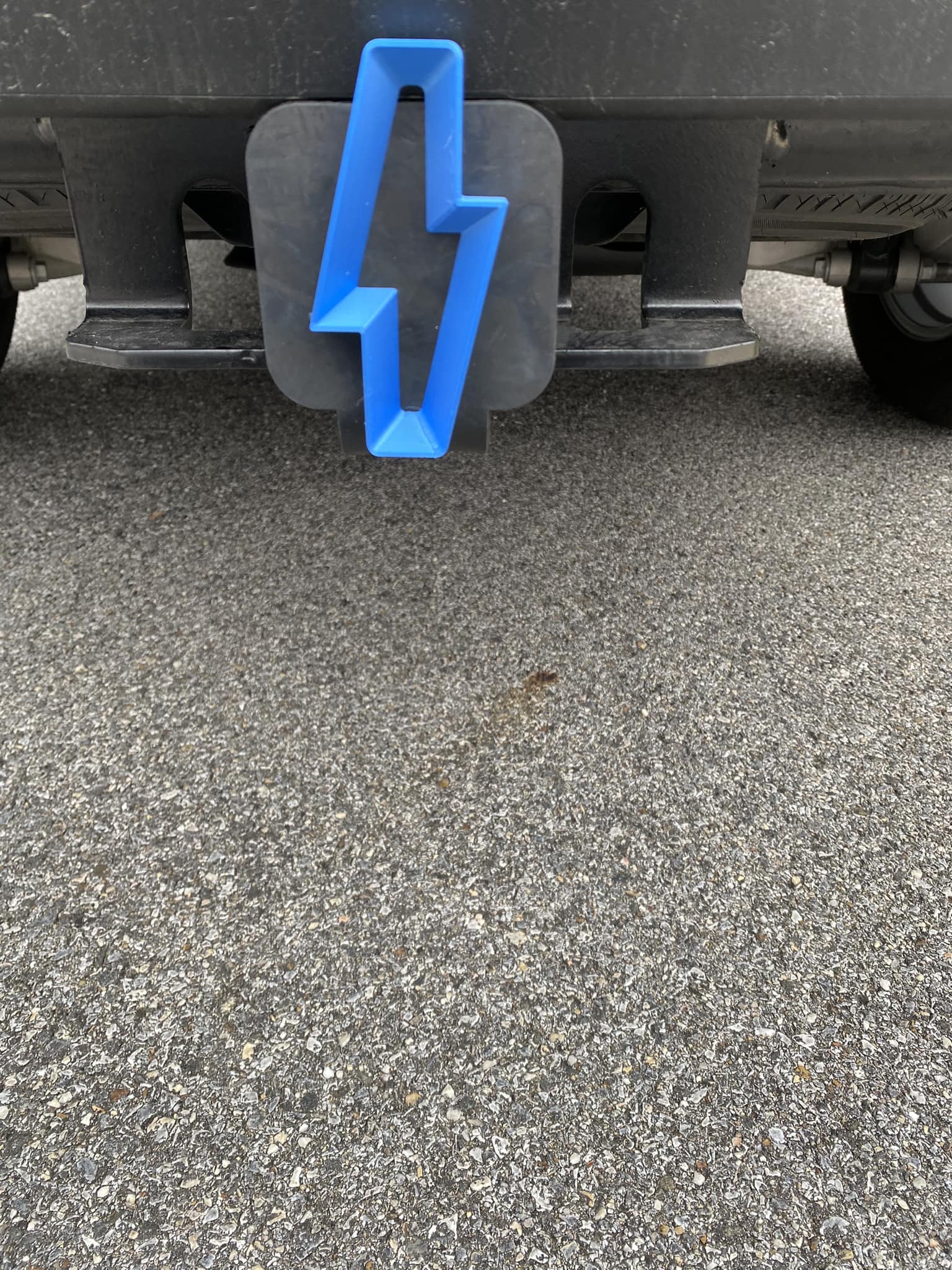 Ford F-150 Lightning Lightning Logo Hitch Covers - Custom 3D Printed 407980559_7776927095656073_1944381695540847591_n