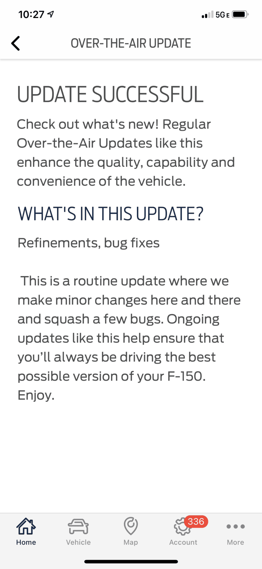 Ford F-150 Lightning OTA Update - anyone received one yet? 4397961C-BD8D-4C8E-A313-38D1F0946476