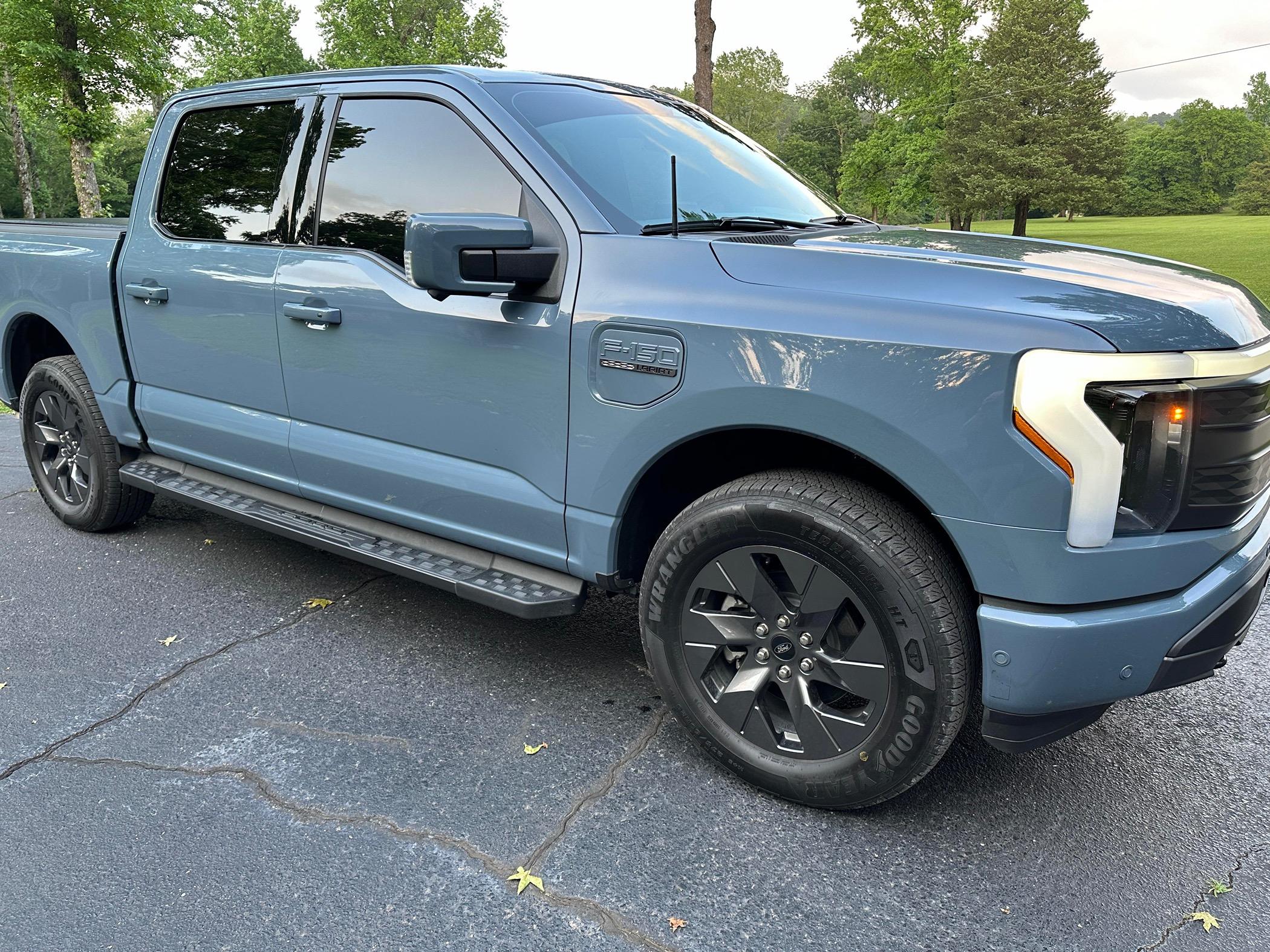 Ford F-150 Lightning $54,500-2023 Ford F150 Lightning ER- Lariat 511A- Azure Grey 441521423_333993133053806_3160452829744279180_n