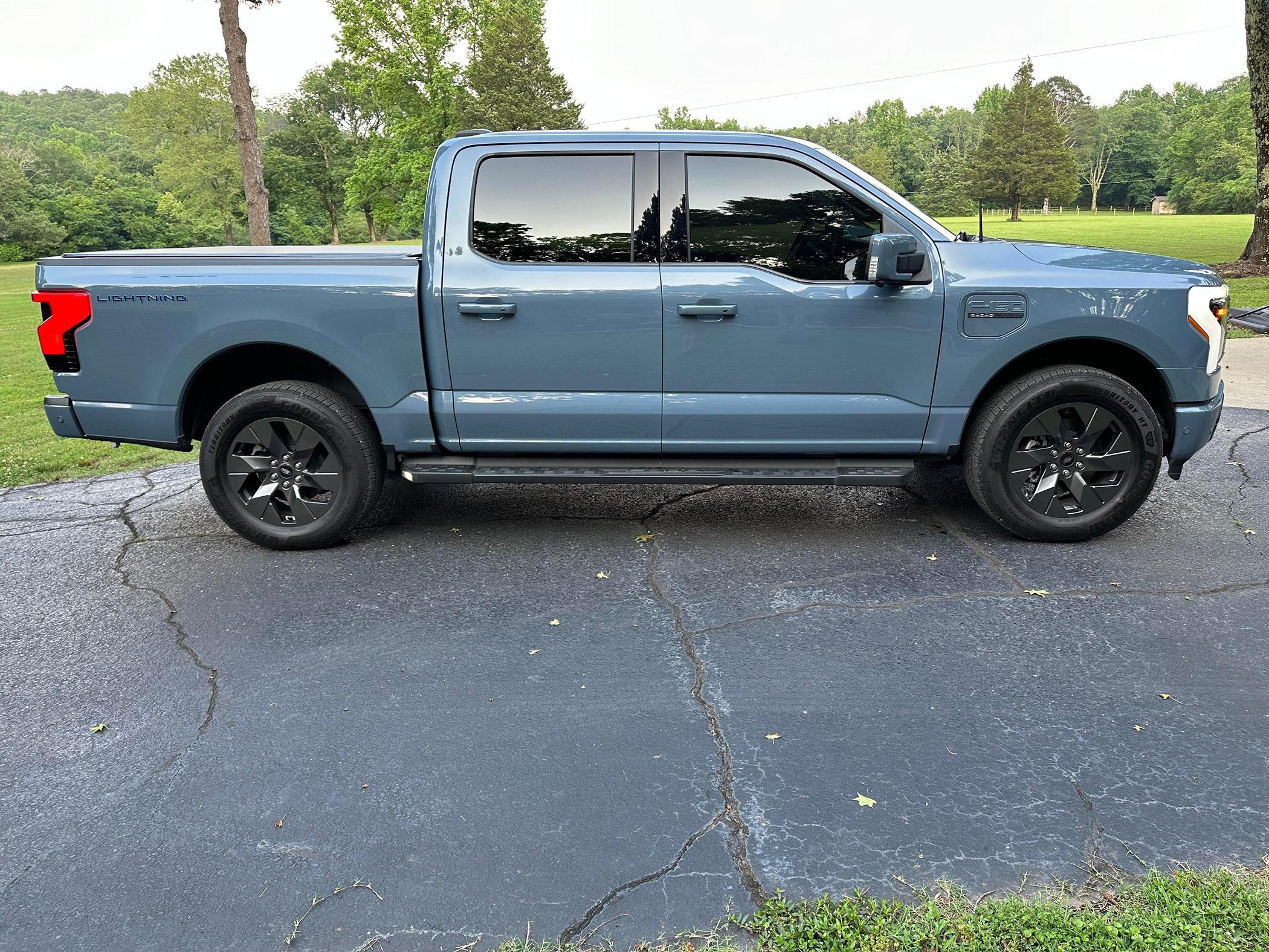 Ford F-150 Lightning $54,500-2023 Ford F150 Lightning ER- Lariat 511A- Azure Grey 441604002_994748358728974_5928798290285623827_n