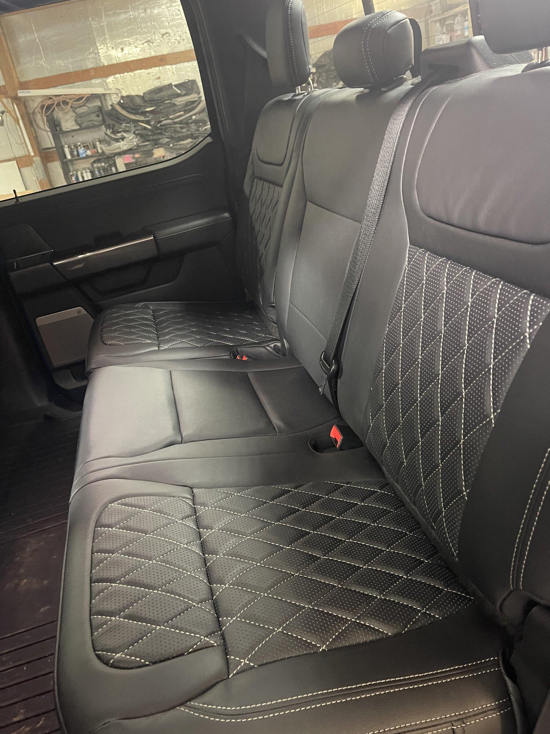 Ford F-150 Lightning Roadwire Leather installed in ‘21 F-150 XLT crew cab 48295E91-2521-48D1-82D5-F70DD7AE50C5