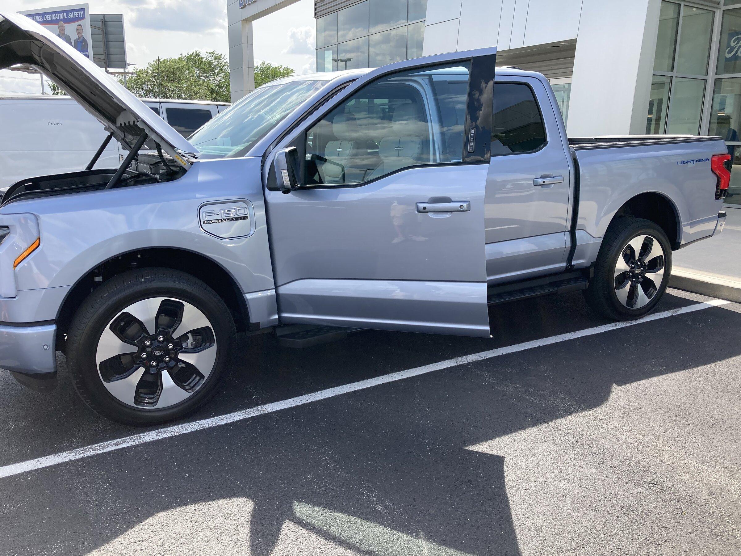 Ford F-150 Lightning Test Drove A Platinum Trim Lightning Today. Iced Blue Silver Impressions & Photos 499E49F1-A13E-4D97-8C3C-3C8CBA7EC2E7