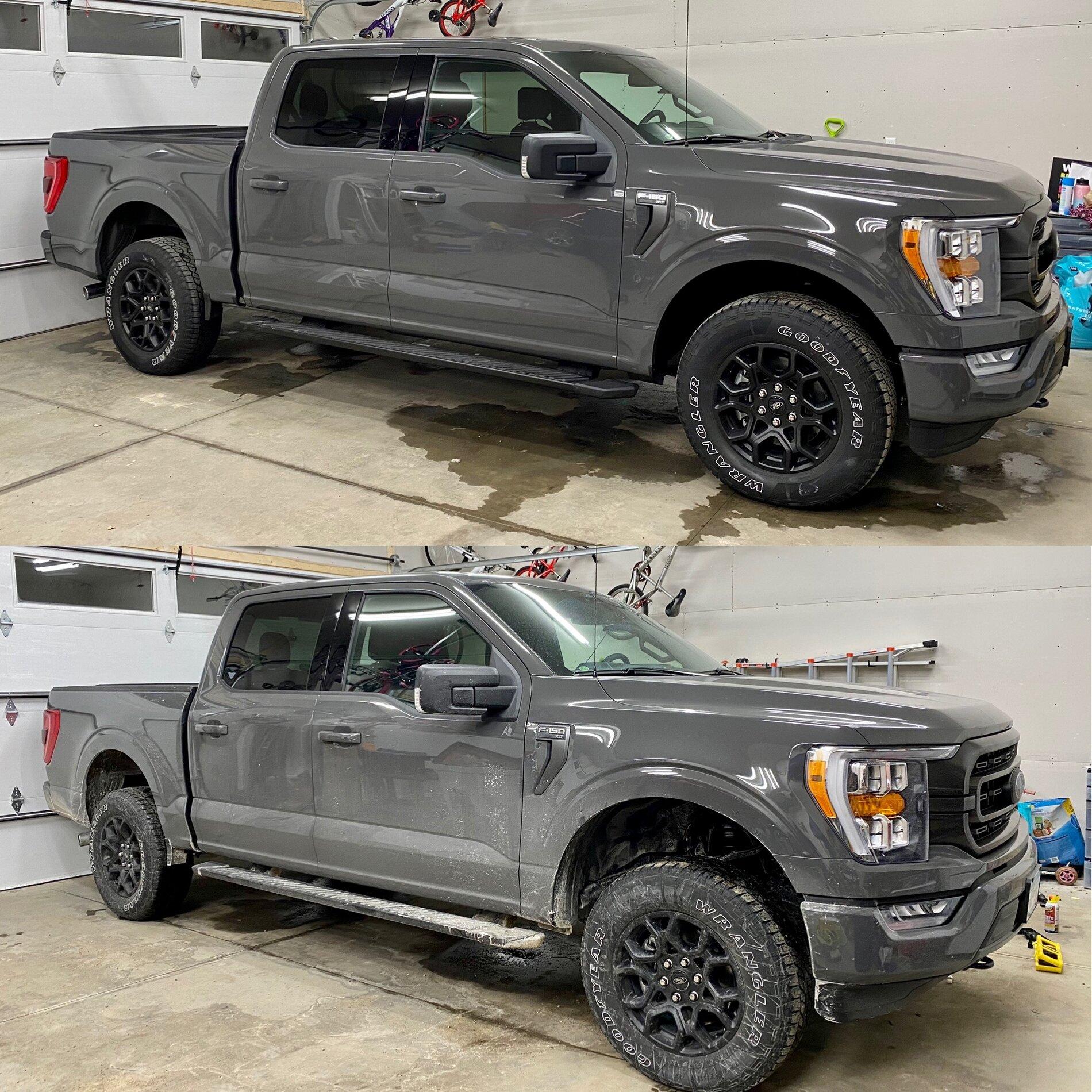 Ford F-150 Lightning 2.5” Supreme Suspension Leveling Kit Installed 52643A25-B9B4-4C51-B4AC-0D6F387B61F1