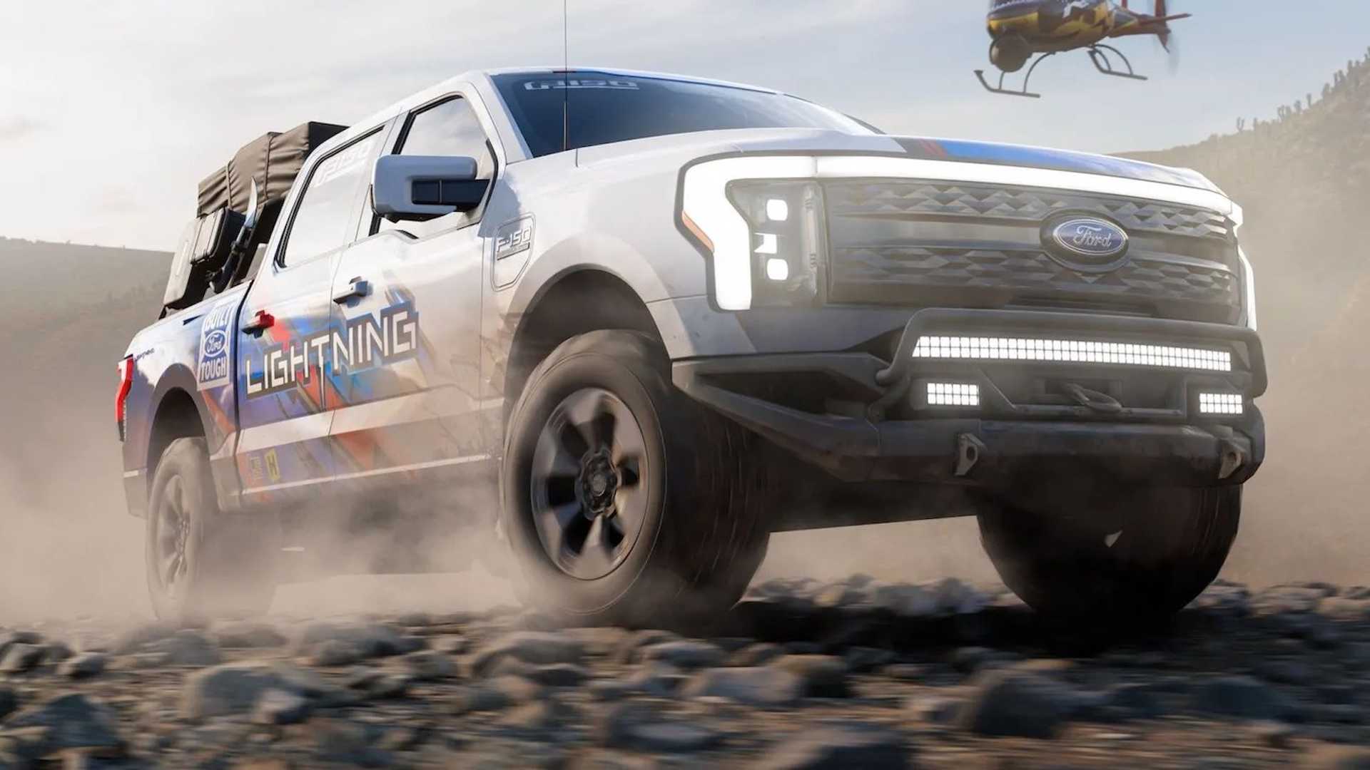 Ford F-150 Lightning Ford Lightning Headlines Forza Horizon 5 Rally Adventure Expansion 53C94013-54E2-41AD-A624-50440C7BA371