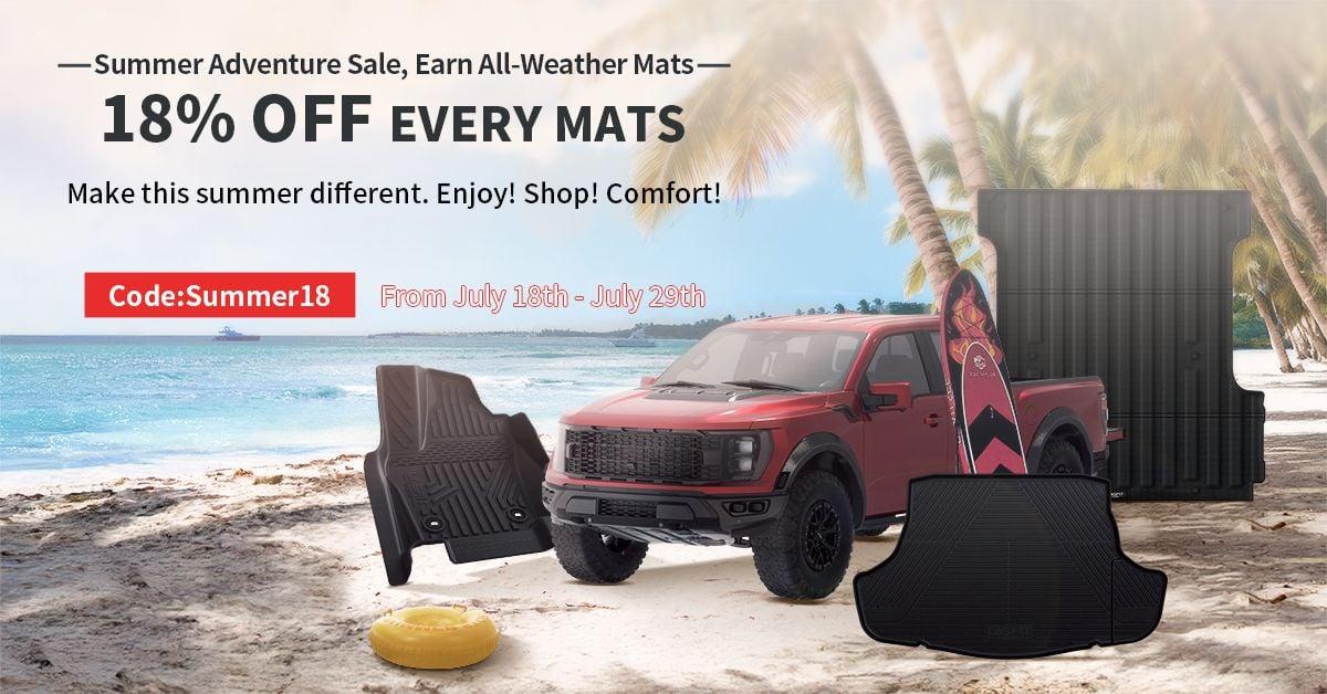 Ford F-150 Lightning Catch 18% OFF ALL Mats. Make this Summer Different | Lasfit Liners Event 7.19