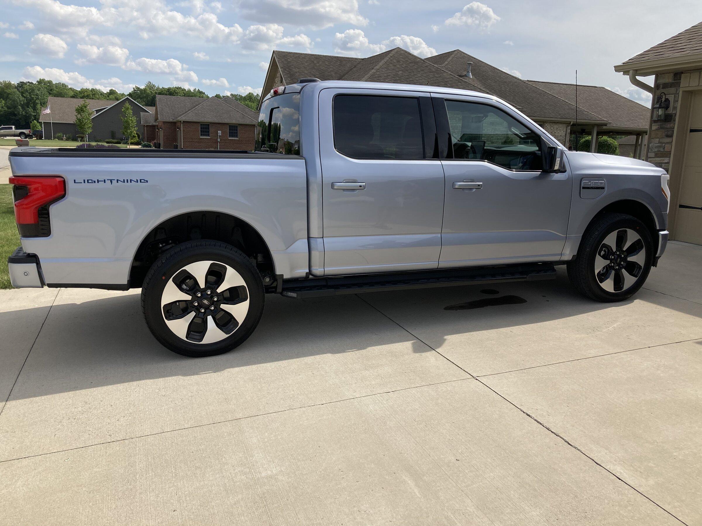 Ford F-150 Lightning Test Drove A Platinum Trim Lightning Today. Iced Blue Silver Impressions & Photos 7405A425-D2EC-4814-9136-D0B734CD84D5