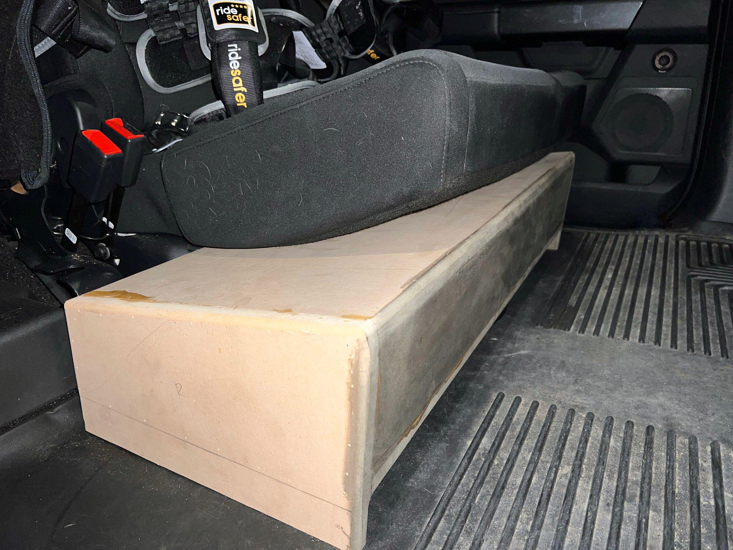 Ford F-150 Lightning Custom built down firing sub box 7AEB9C43-A64A-4E26-BA5B-4A48C4F2C8EC