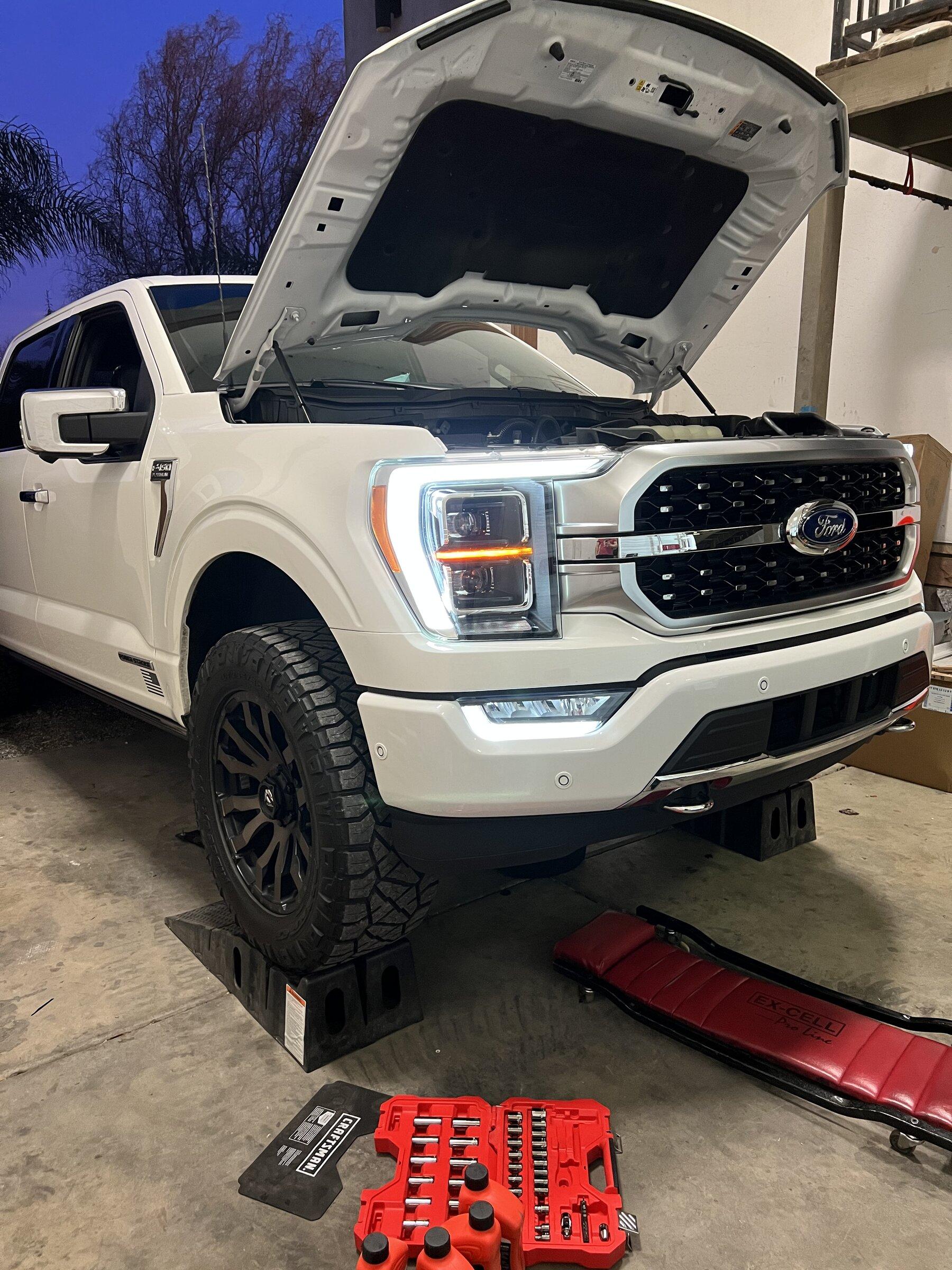 Ford F-150 Lightning DRL LED Bar brightness boosted using Forscan 7DE79346-C0AC-41AD-98D7-10F6104C61B8