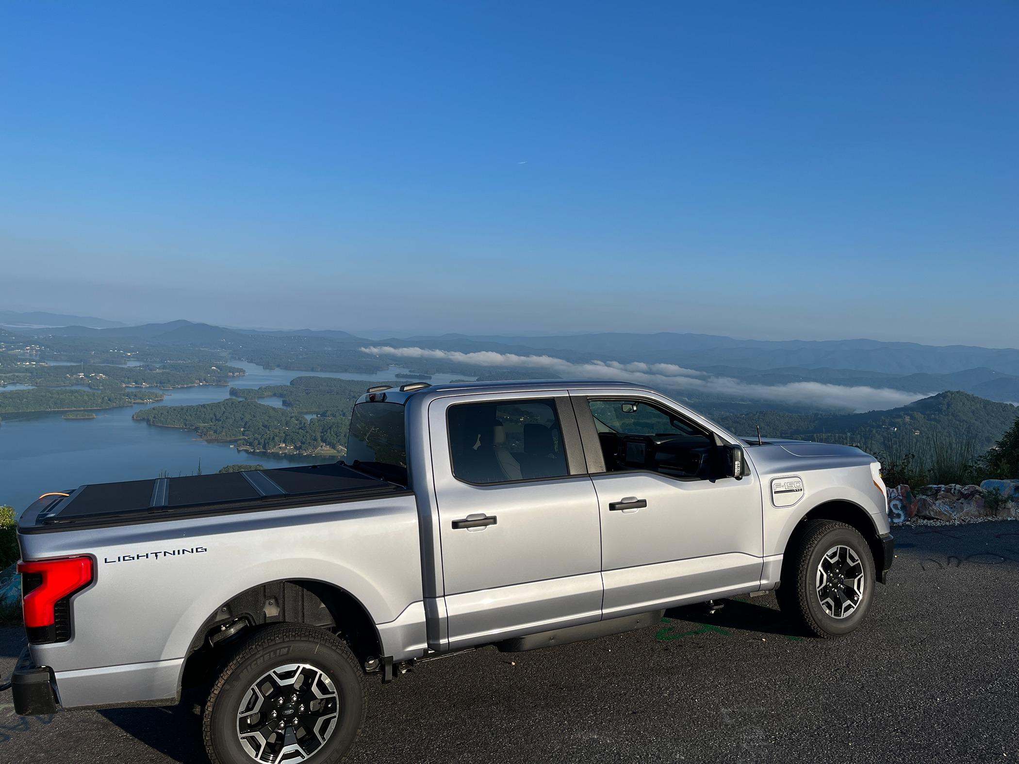 Ford F-150 Lightning Problems with charging to 100% -TANGENT 8 25 2022 LIGHTNING Bell Mountain GEORGIA.JPG