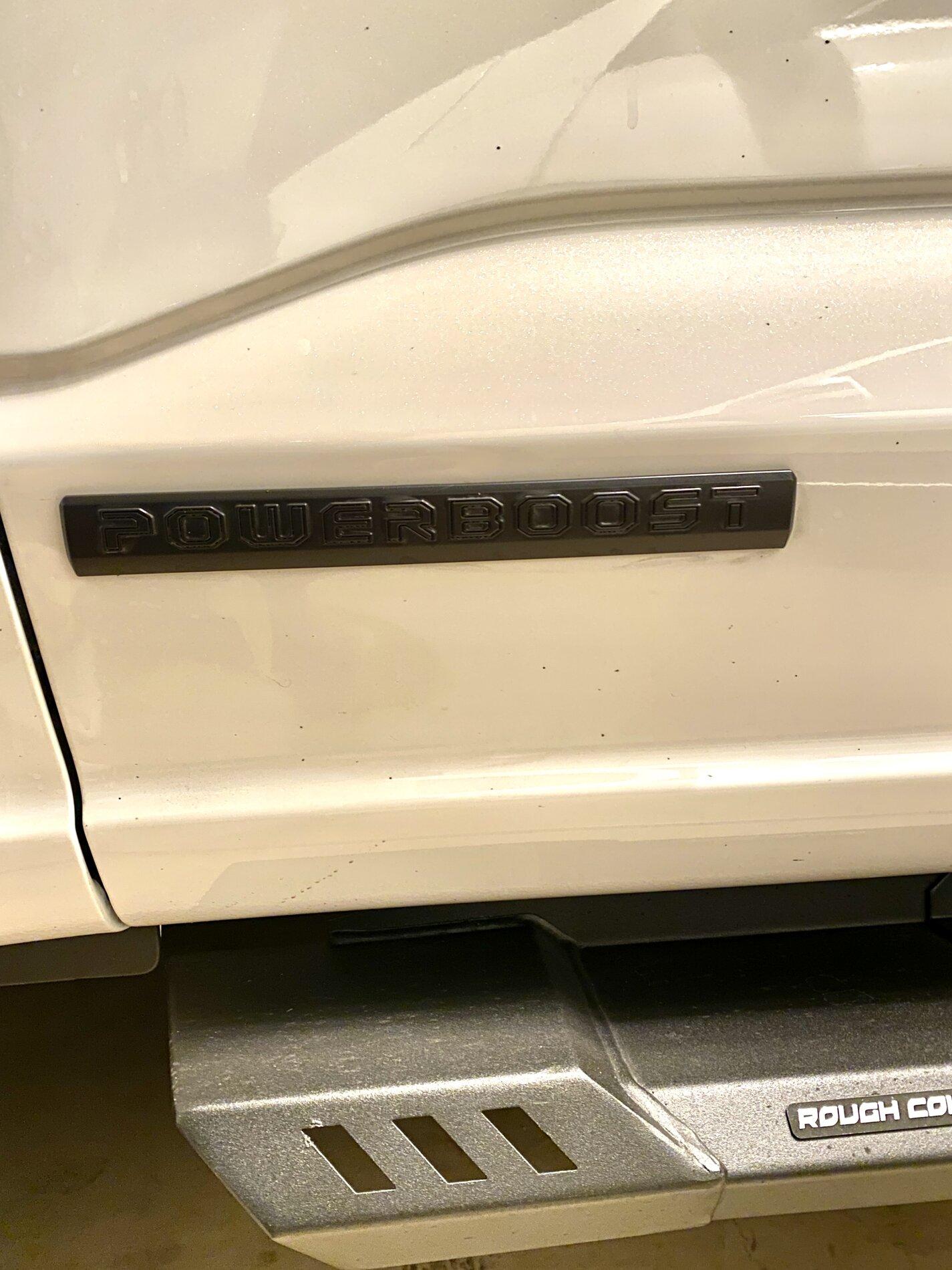 Ford F-150 Lightning Thinking about removing the Powerboost emblems 83CAA5A4-B1F6-4EB6-B717-335E1AA8A6E0