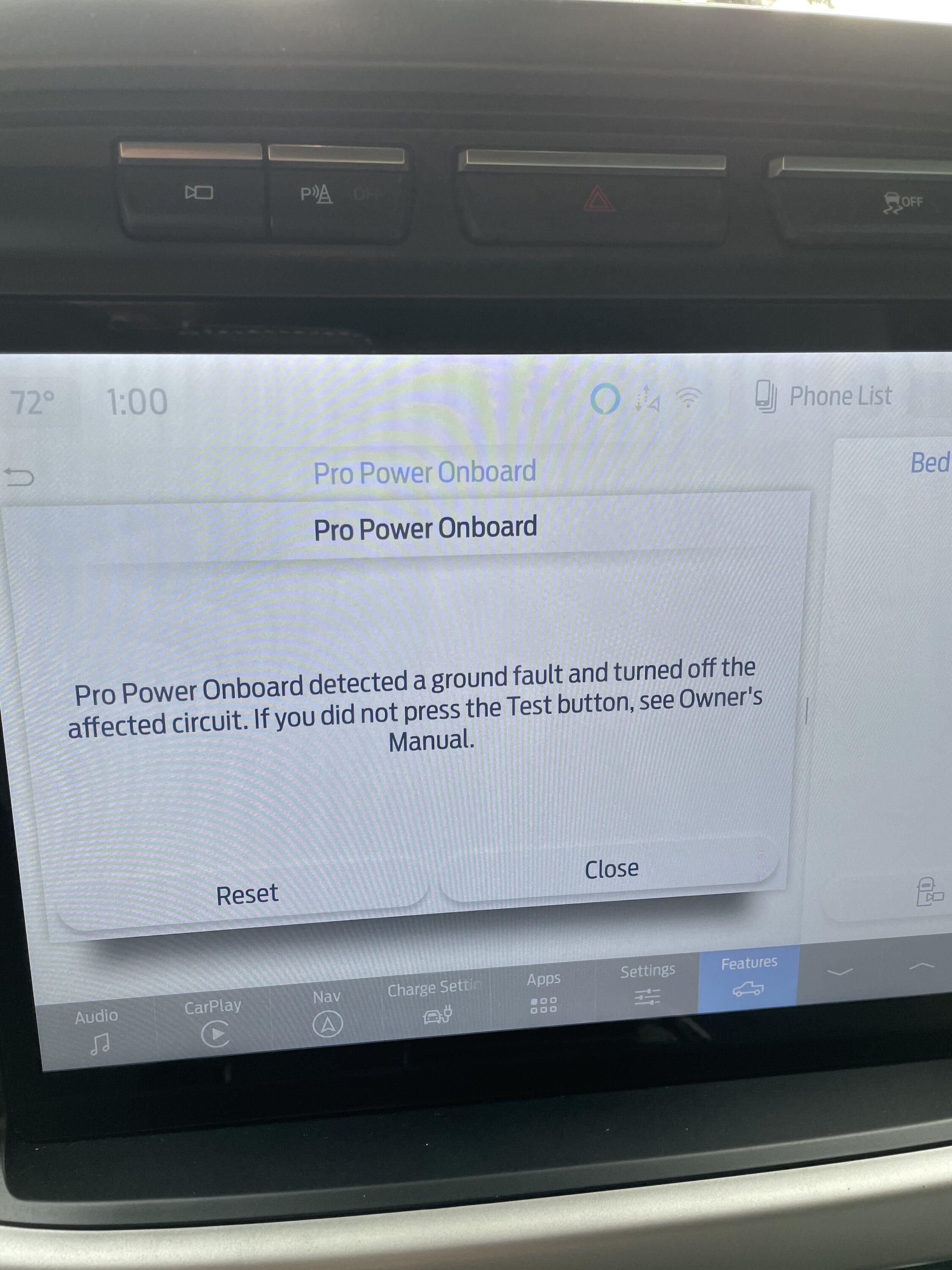 Ford F-150 Lightning Pro Power Ground Fault? 84CA4219-8346-4580-85EF-A13D43268F2D