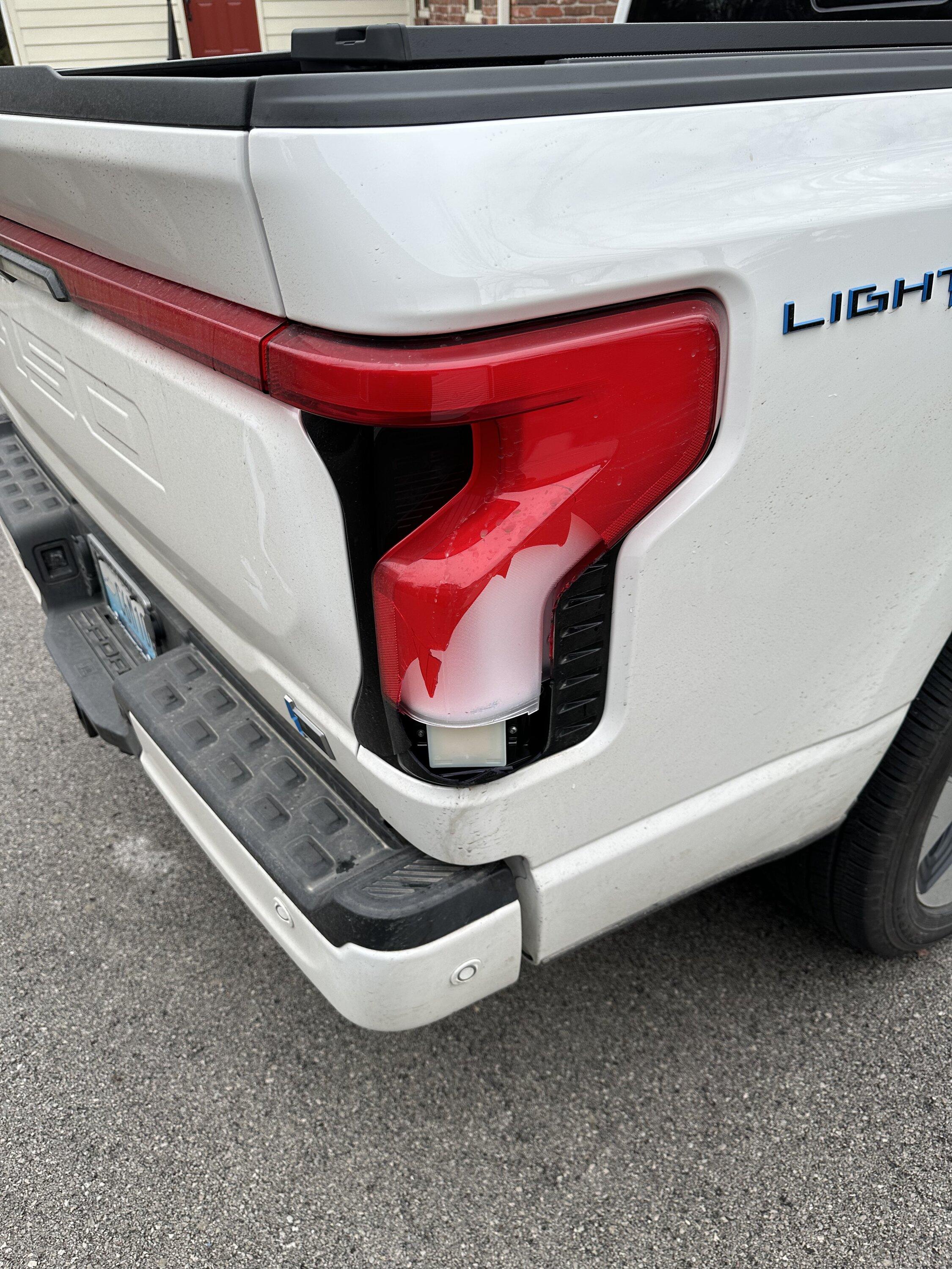 Ford F-150 Lightning Broken rear tail light (my fault) - instructions on how to move BIS sensor to new tail light 8CA9CF52-66B9-46E9-A22D-28170FDDF4E3