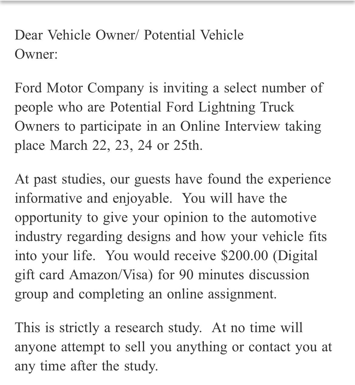 Ford F-150 Lightning Was Invited to Participate in Ford Lightning Focus Group 94A2FD8B-CB1B-4ADF-8707-BB9EA4FF7989