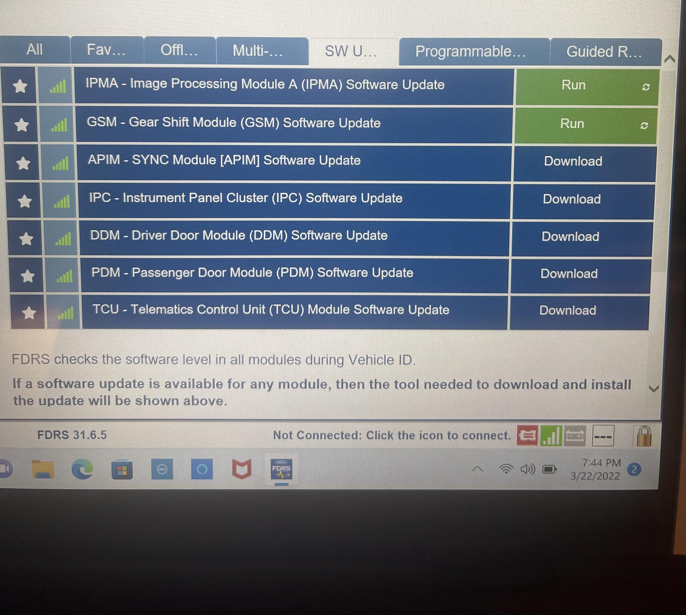 Ford F-150 Lightning ECU module programming guide using FDRS 95F228ED-F753-4A83-BABA-1E19476F4BE1