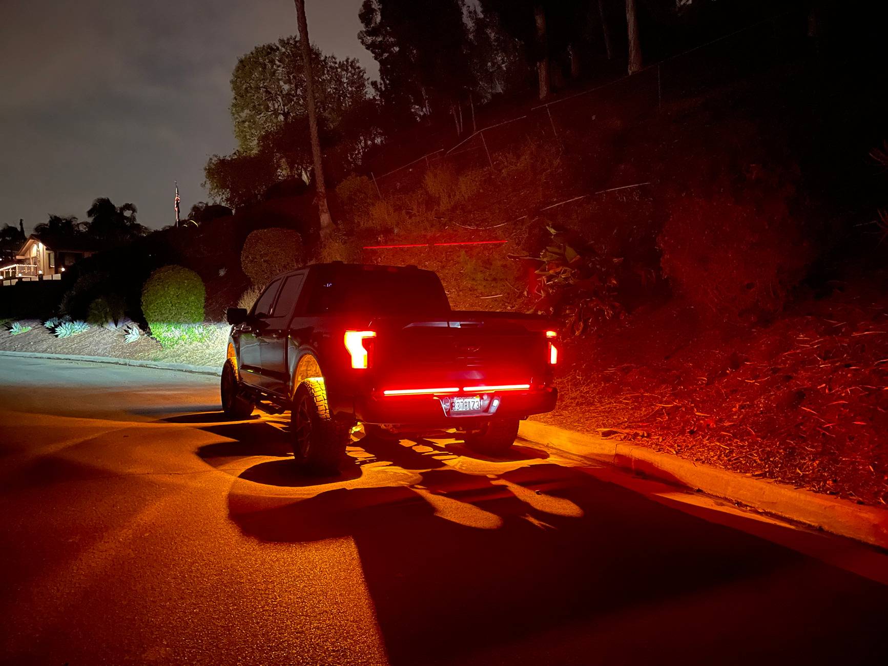 Ford F-150 Lightning Rock Lights installed a2