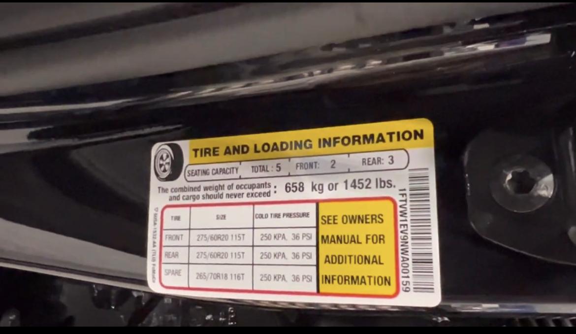 Ford F-150 Lightning Door Sticker Thread (GVWR / Payload / Tire and Loading Figures Label). Help and Add Yours! acf430e5-7348-4862-b2fe-2bc9916555f5-jpe