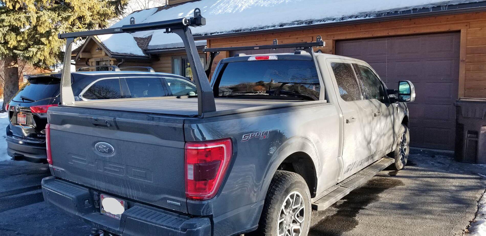 Ford F-150 Lightning For those planning a rack... Adarac Contour bed rack + Gator HR1 tonneau cover installed on 2021 F-150 c