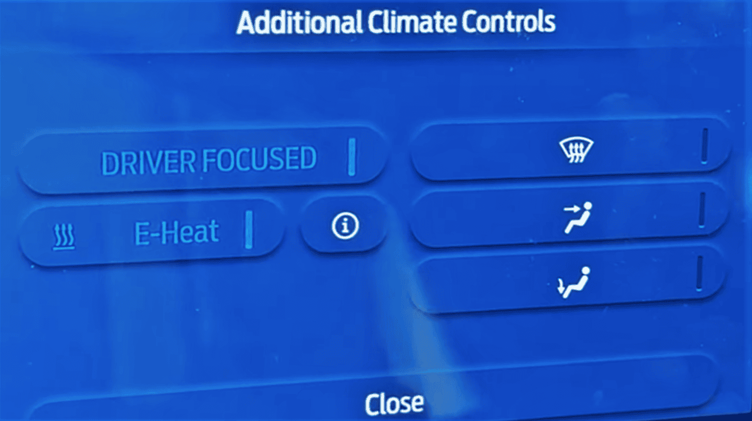 Ford F-150 Lightning Heat Turns On Automatically additional climate controls showing e-heat for xlt or pro Screenshot 2023-07-30 221030