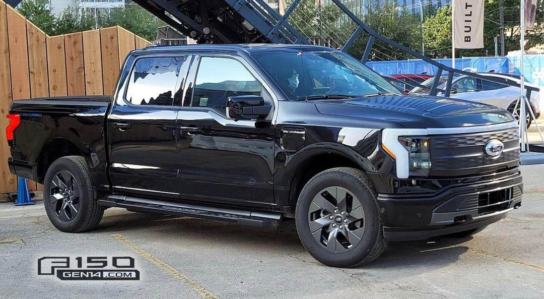 Ford F-150 Lightning AGATE BLACK F-150 Lightning Photos & Club Agate Black F150 Lightning EV Pickup Truck 2