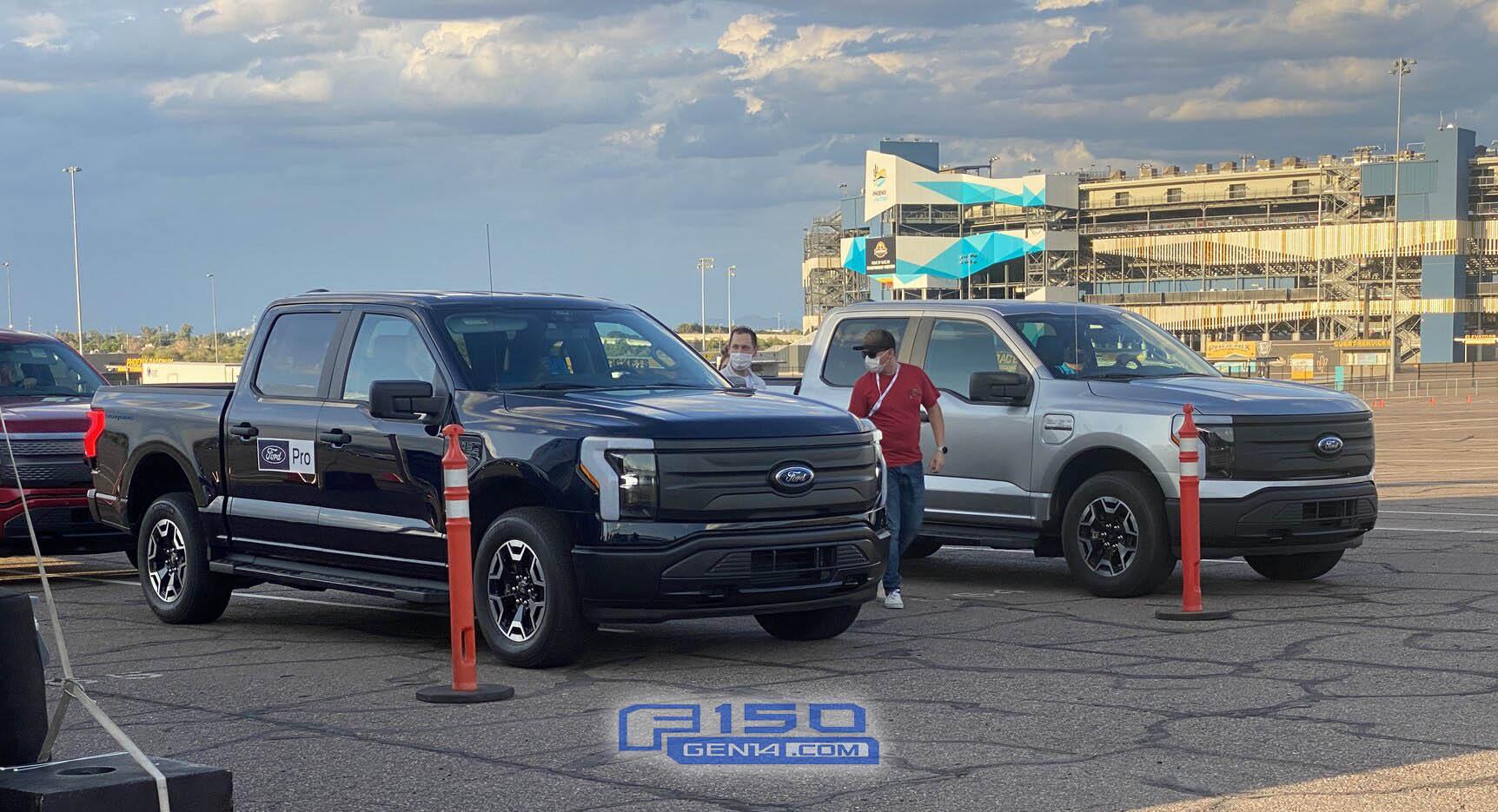 Ford F-150 Lightning ANTIMATTER BLUE F-150 Lightning Photos & Club Animatter Blue F150 Lightning EV pickup 4