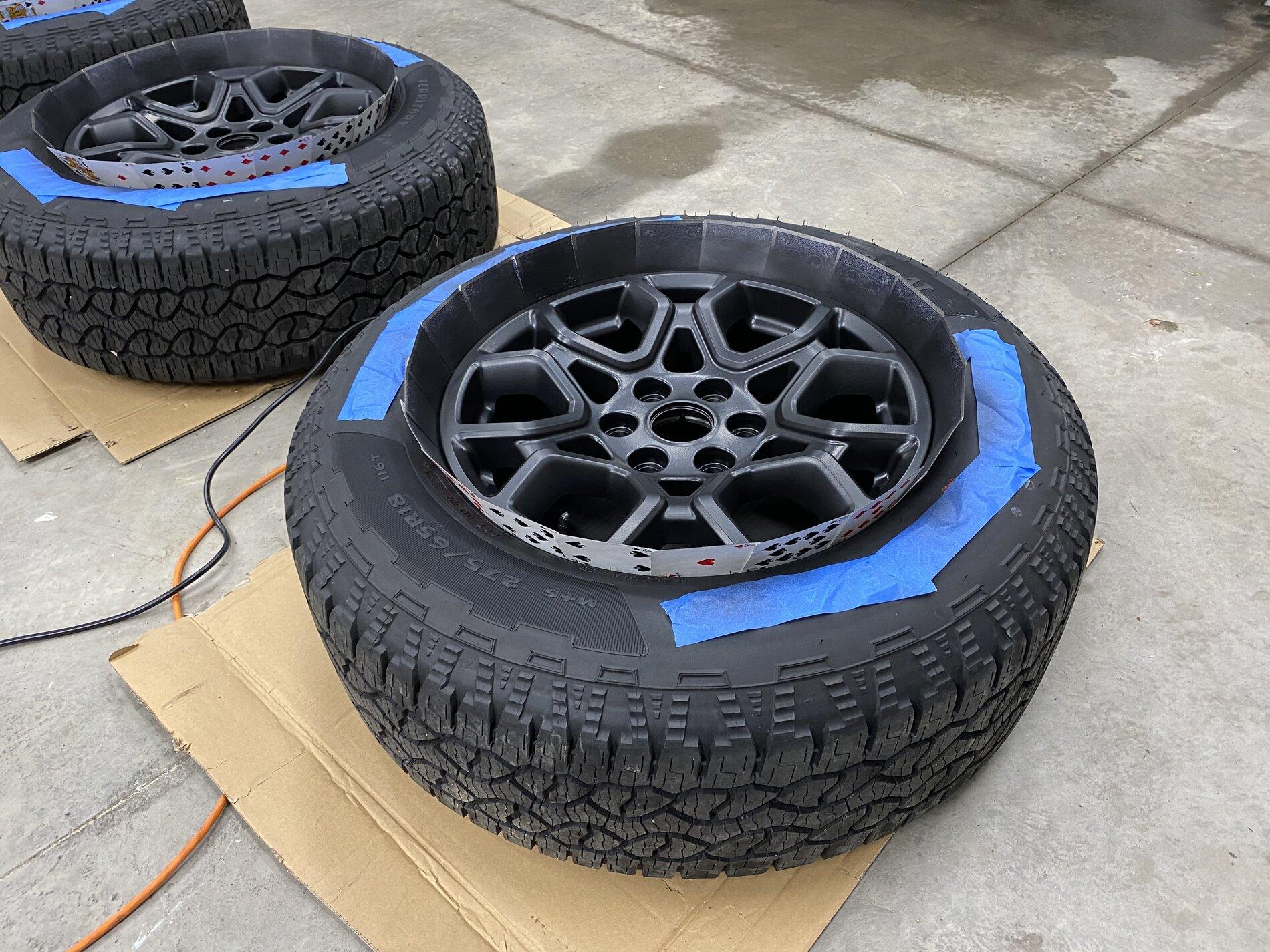 Ford F-150 Lightning Factory Wheels Blackout DIY Using Plastidip B95D5AAE-0E8B-432F-A6F5-5EB6F341A1BF