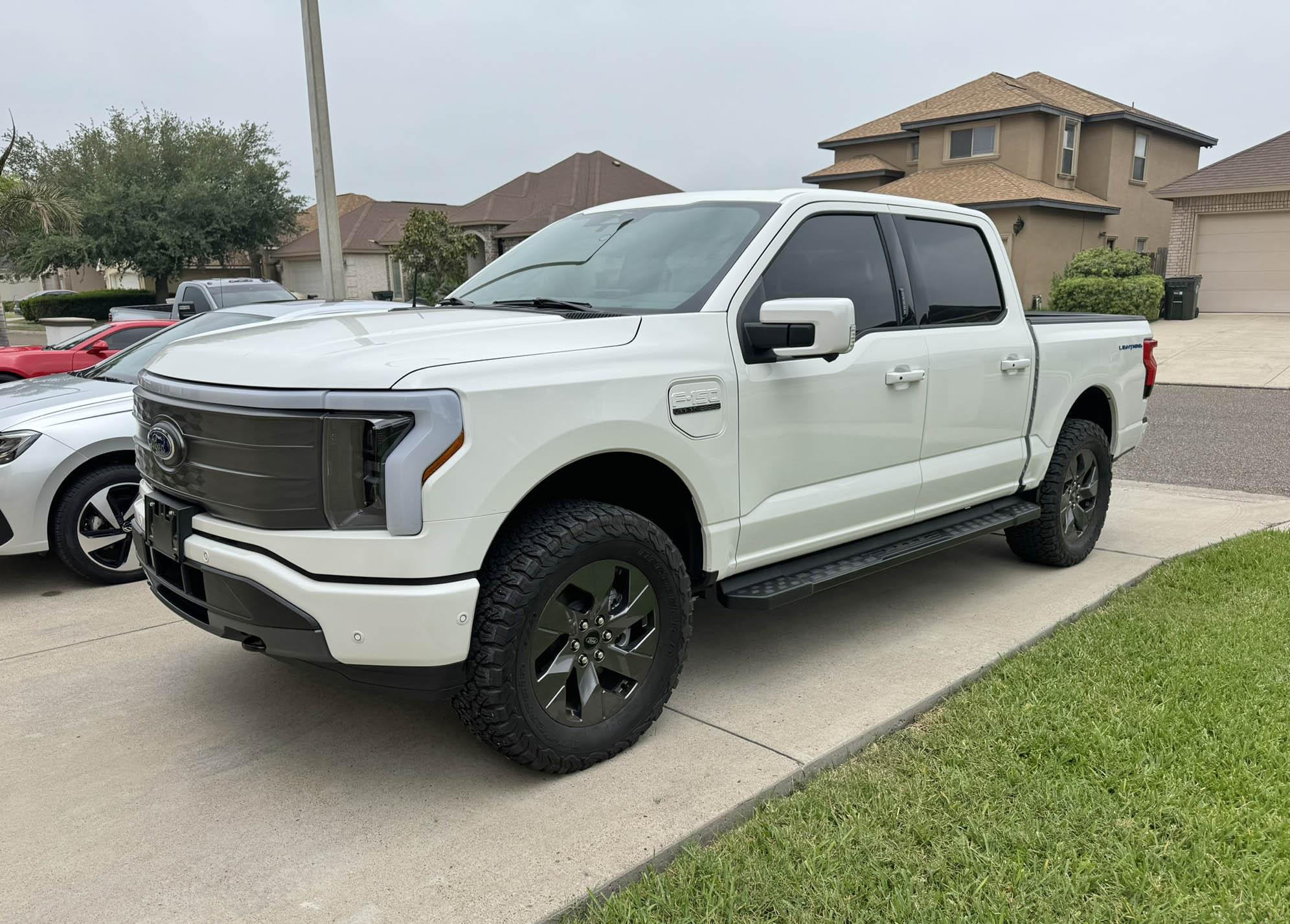 Ford F-150 Lightning 2" inch Readylift kit with KO2 35x12.50 tires on factory 20" wheels - Lightning Lariat ER BC5DB60C-1A50-4BA8-915E-000A4A1A681F_1_102_o