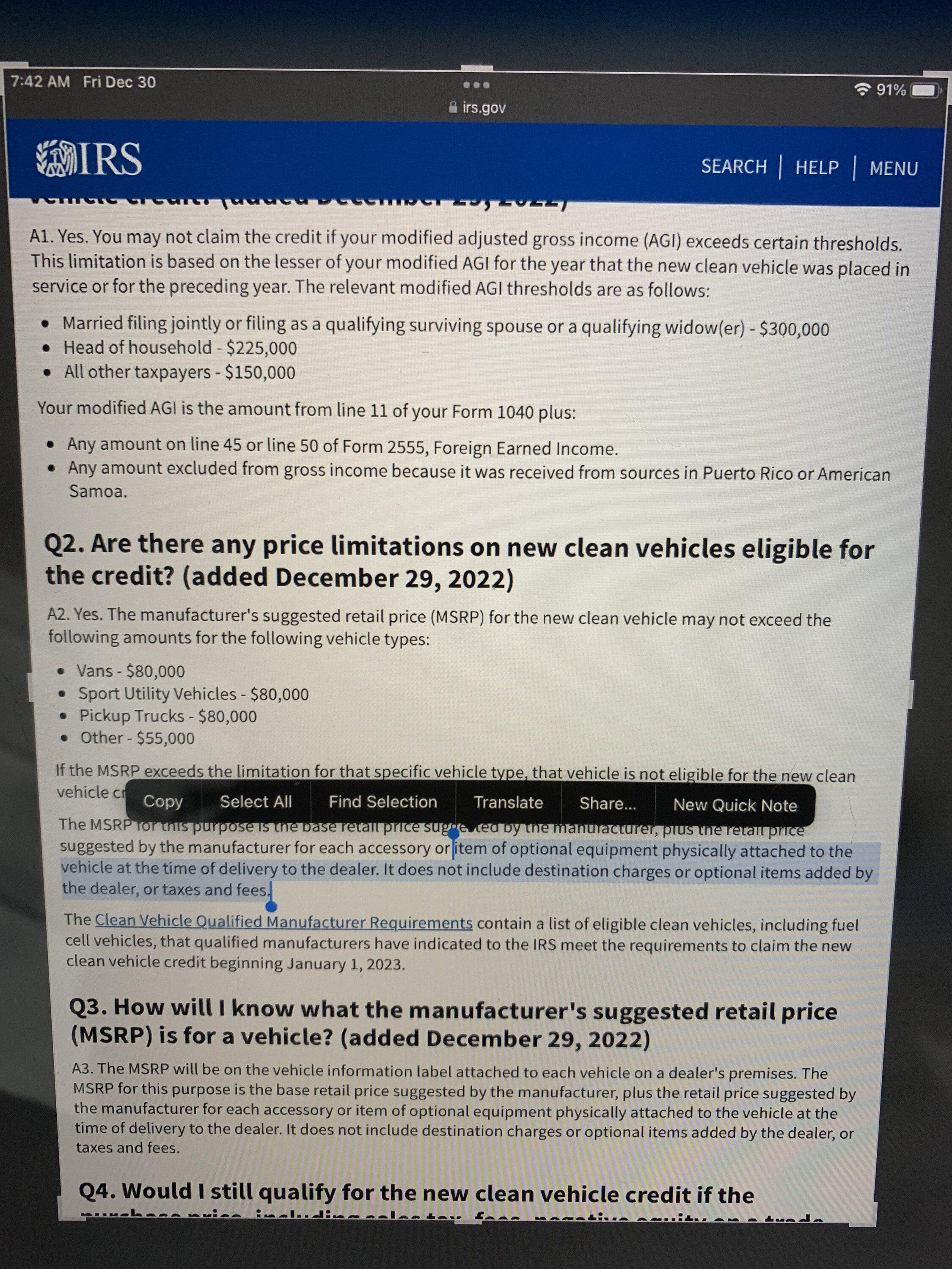 Ford F-150 Lightning $80K MSRP cap for tax credit does not include delivery BD4D0F43-619A-467E-B93C-7964C4899FA3