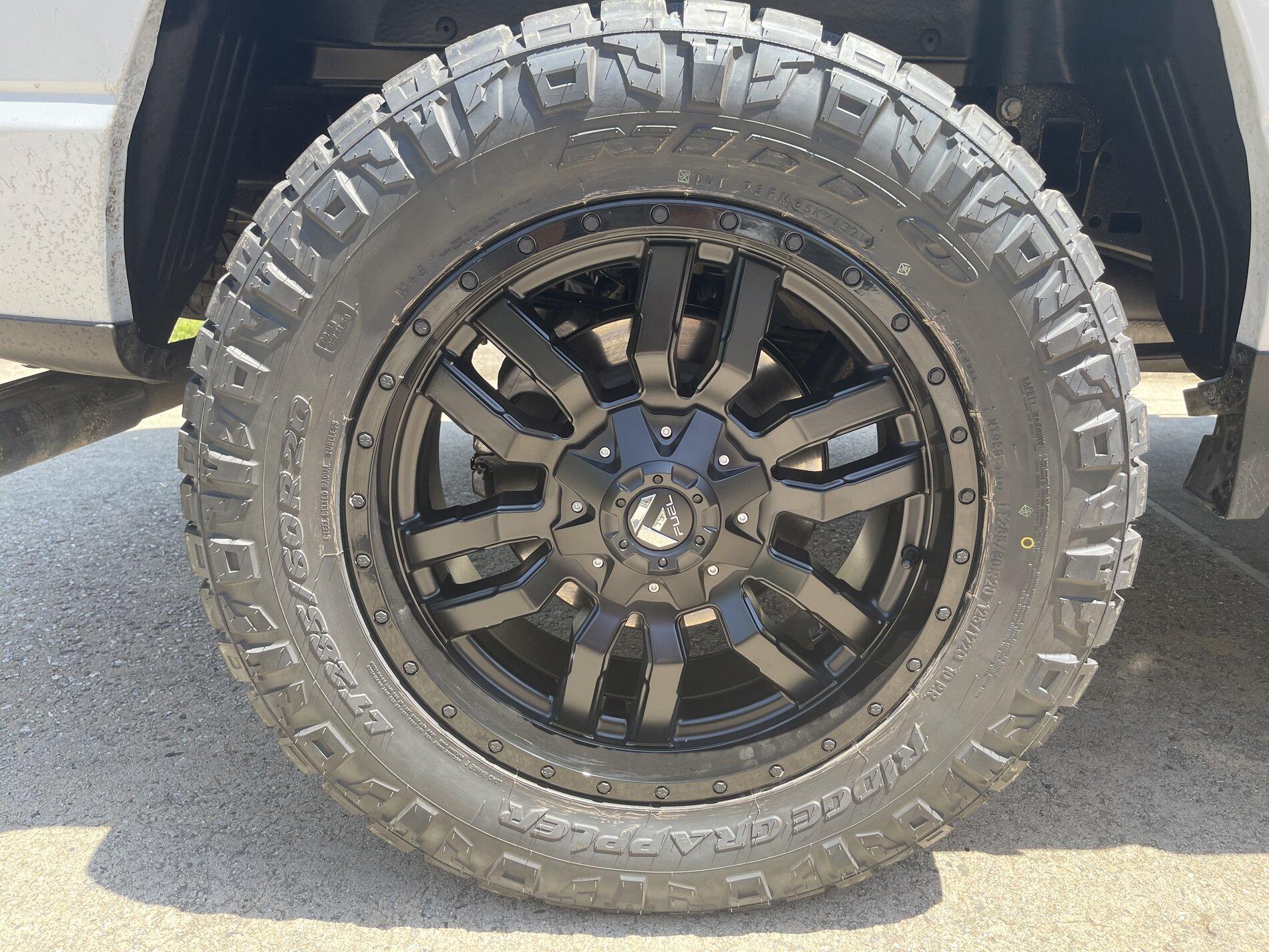 Ford F-150 Lightning New tires on 2021 F150 XLT - 285/60/r20 Nitto ridge grapplers BEAA68BB-FCCC-4B7D-AE24-5268E553DB55