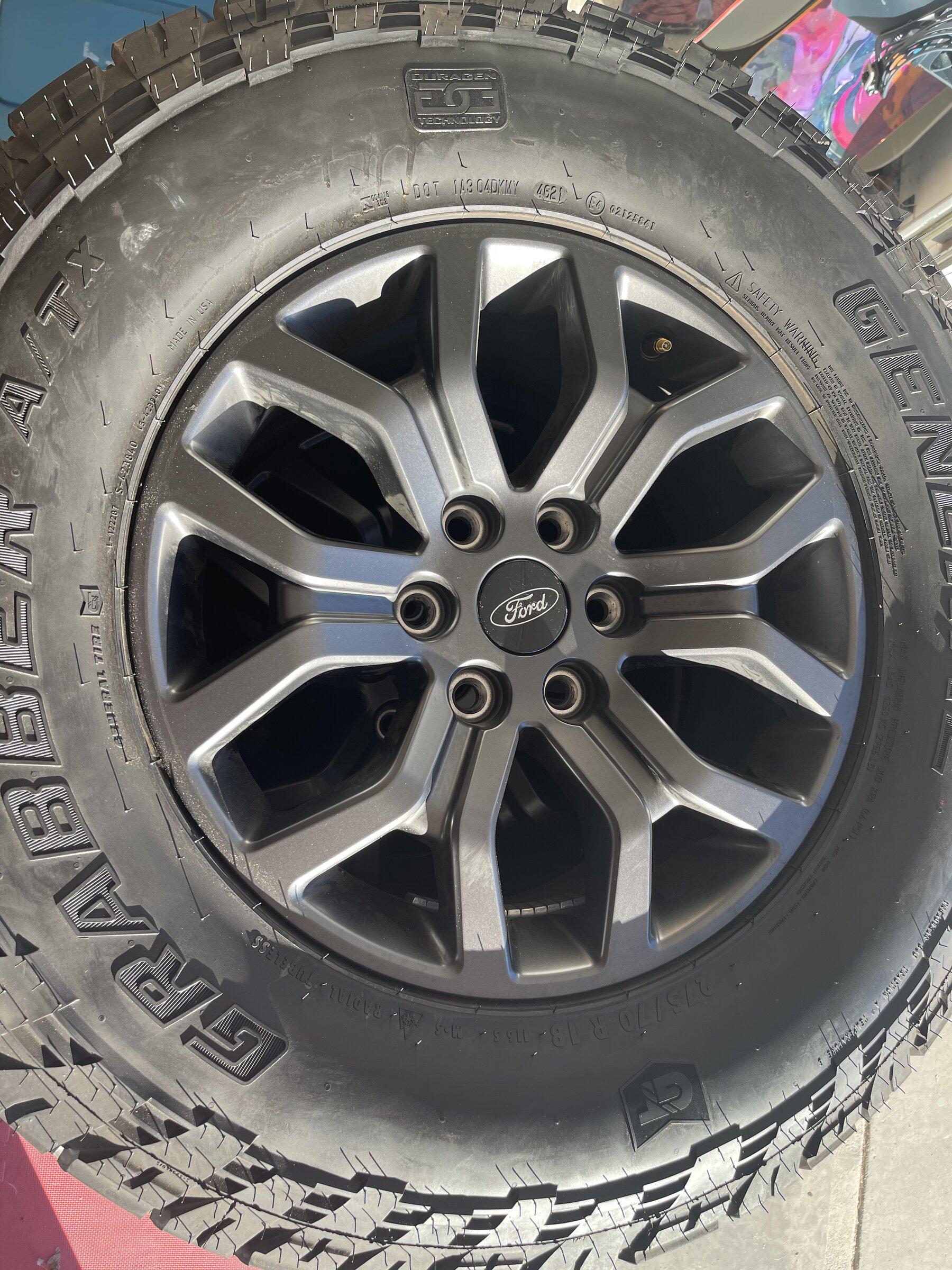 Ford F-150 Lightning 2022 Tremor Wheels and tires for sale. 300 Miles on them BEE92E8B-8350-4362-BBDA-36EC33013896