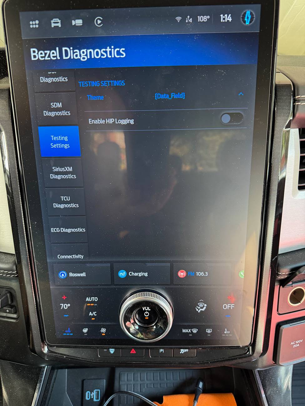 Ford F-150 Lightning Encourage Software Update? Bezel Diagnostics Testin