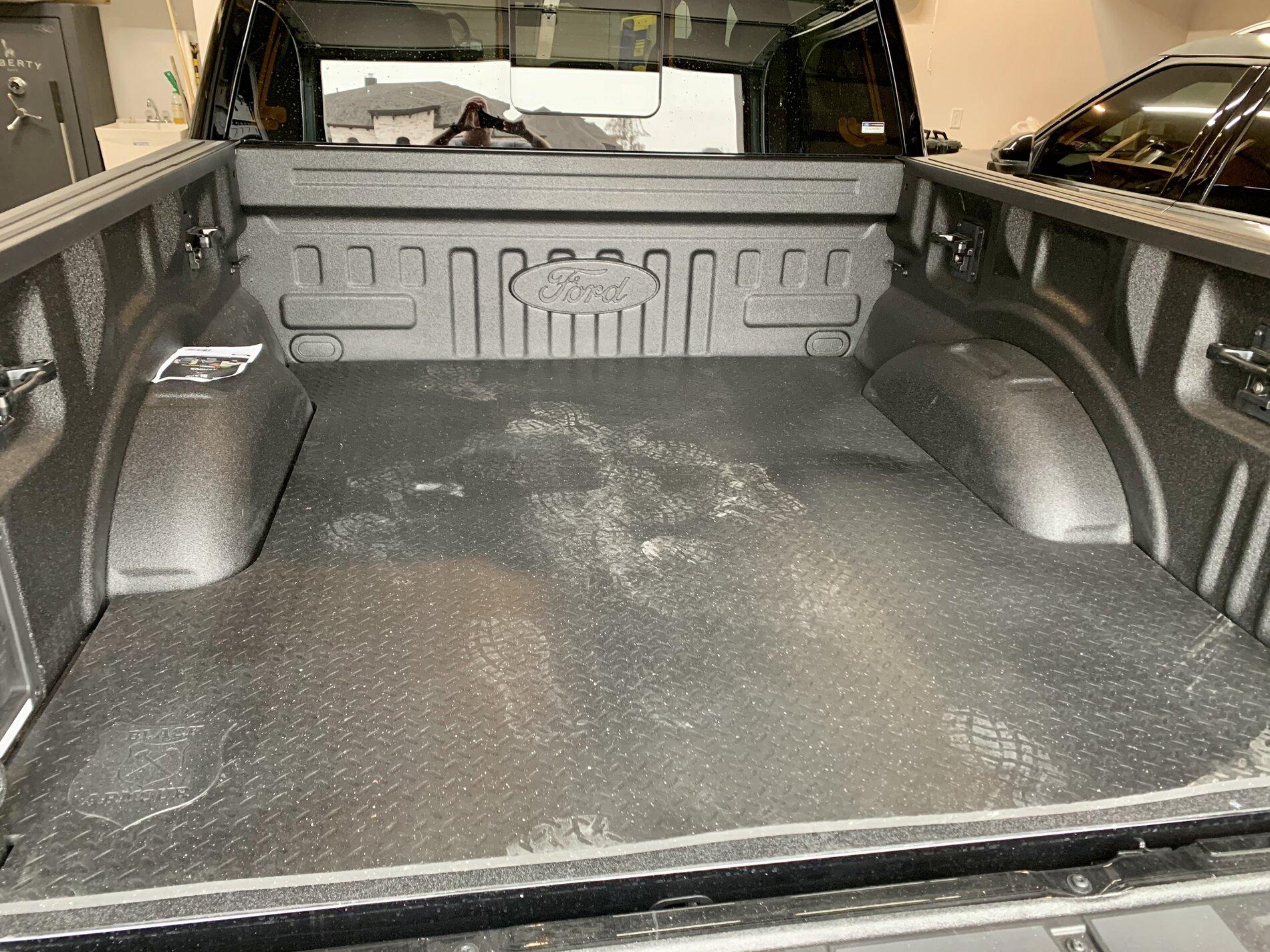 Ford F-150 Lightning Bed Liner Options Black Armour Bed mat