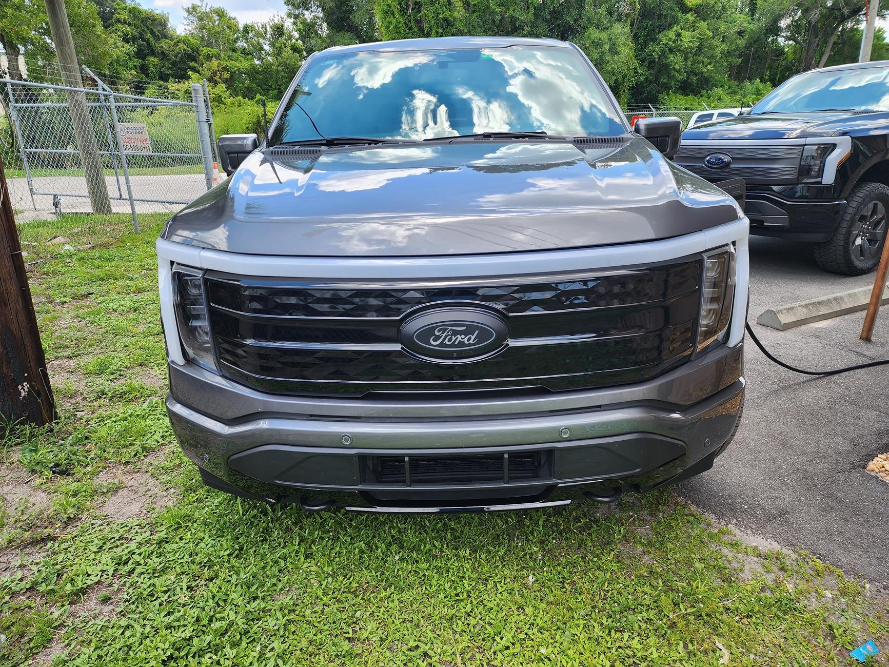 Ford F-150 Lightning fixed that grille Black Grill 1