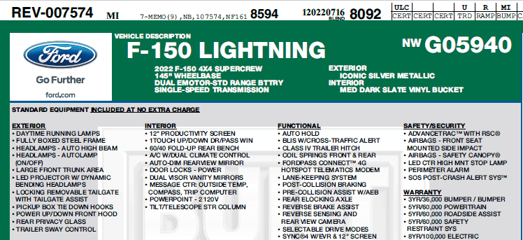 Ford F-150 Lightning ✅ 7/11/22 Lightning Build Week Group blend