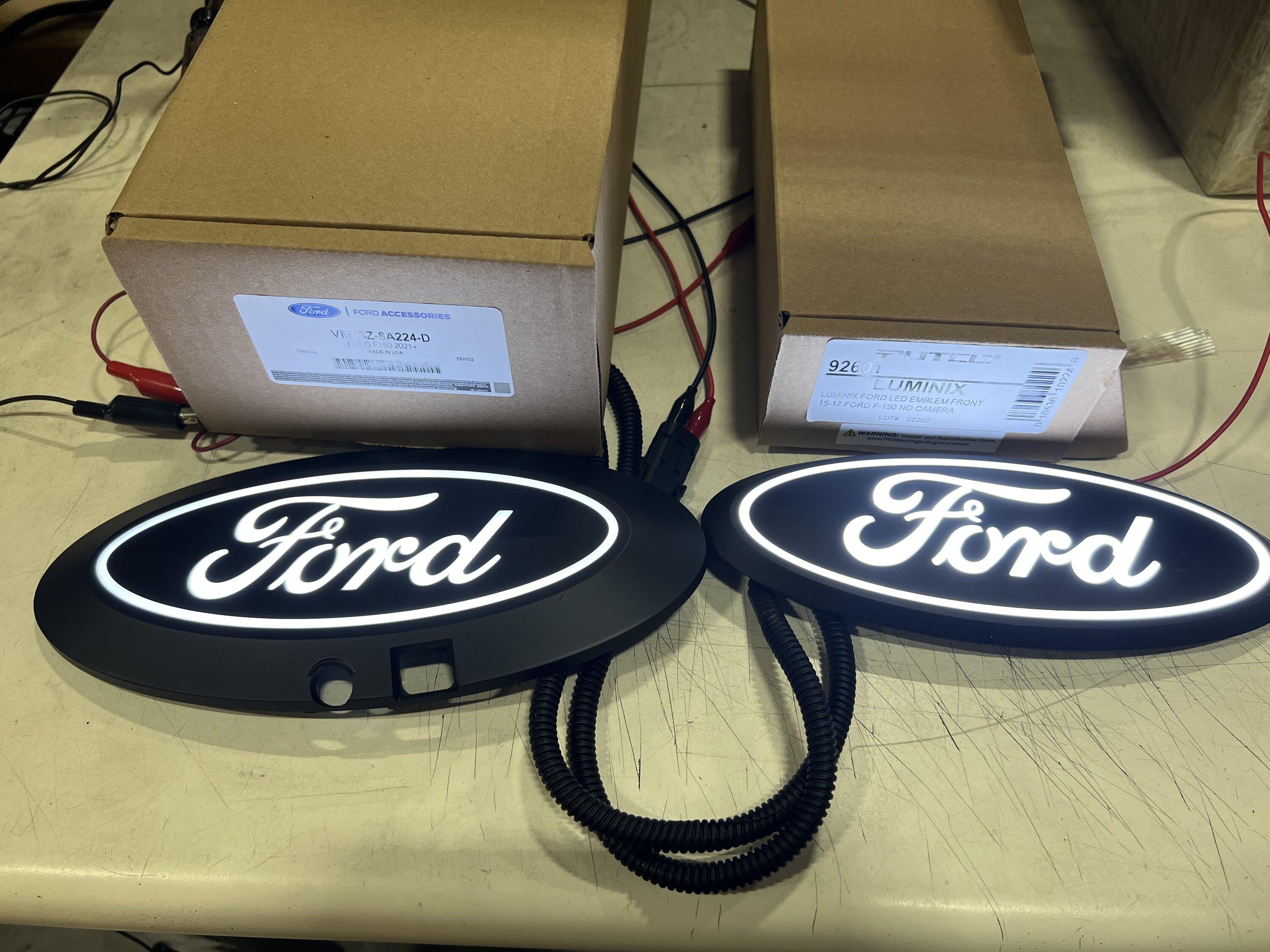 Ford F-150 Lightning F-150 Lightning LED Ford Emblem Swap. Step by Step Installation DIY Video. C8D1D4D6-D6B4-4C26-949C-700A680EE03D