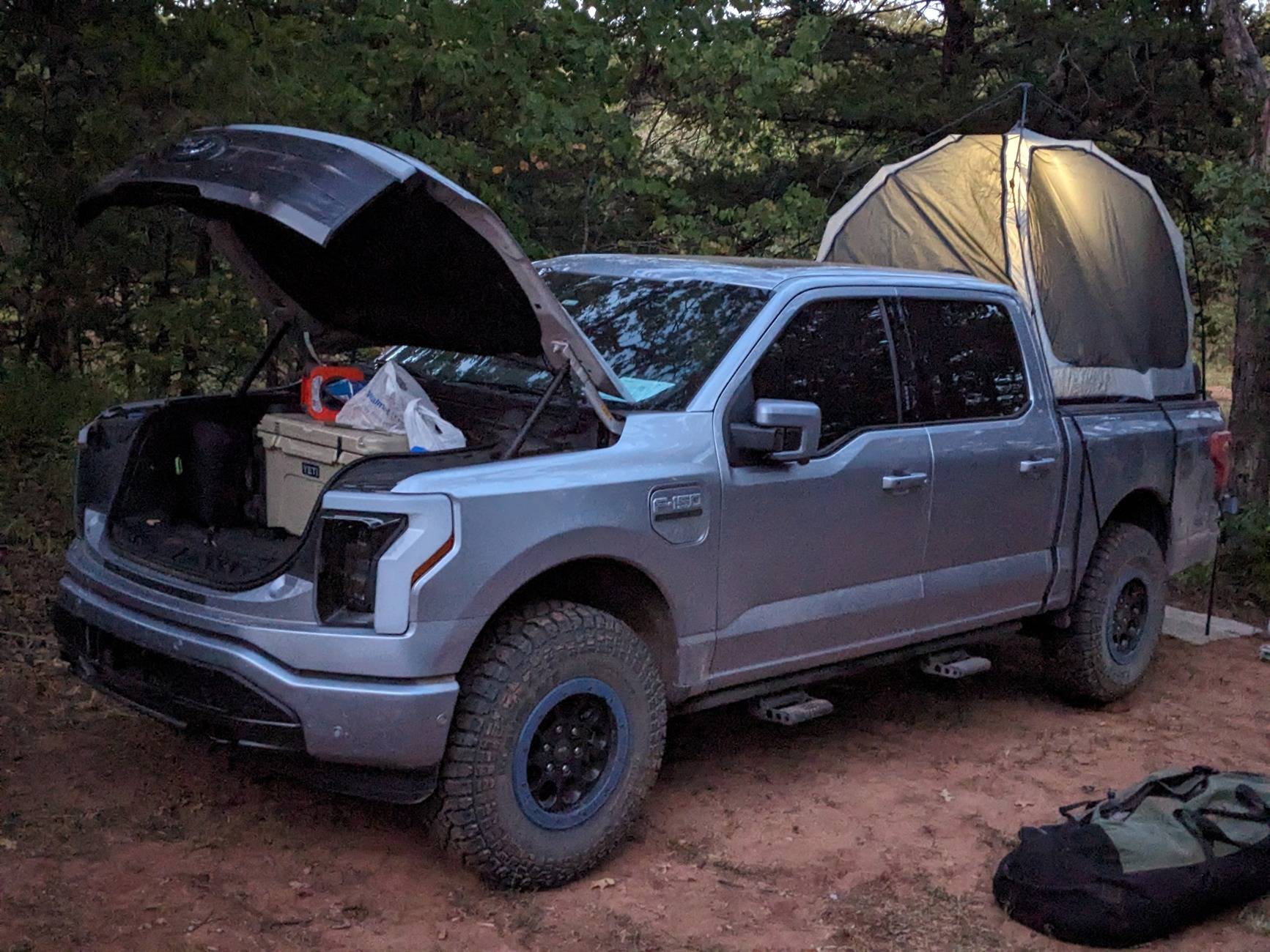 Ford F-150 Lightning Rooftop Camping Setup -- Naturnest RTT Camping-test