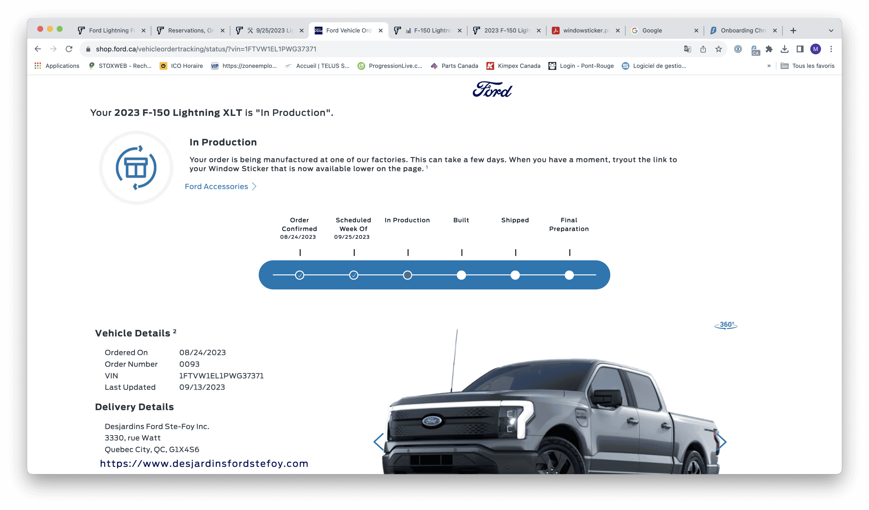 Ford F-150 Lightning ✅ 9/25/2023 Lightning Build Week Group (MY2023) Capture d’écran, le 2023-09-21 à 12.34.25