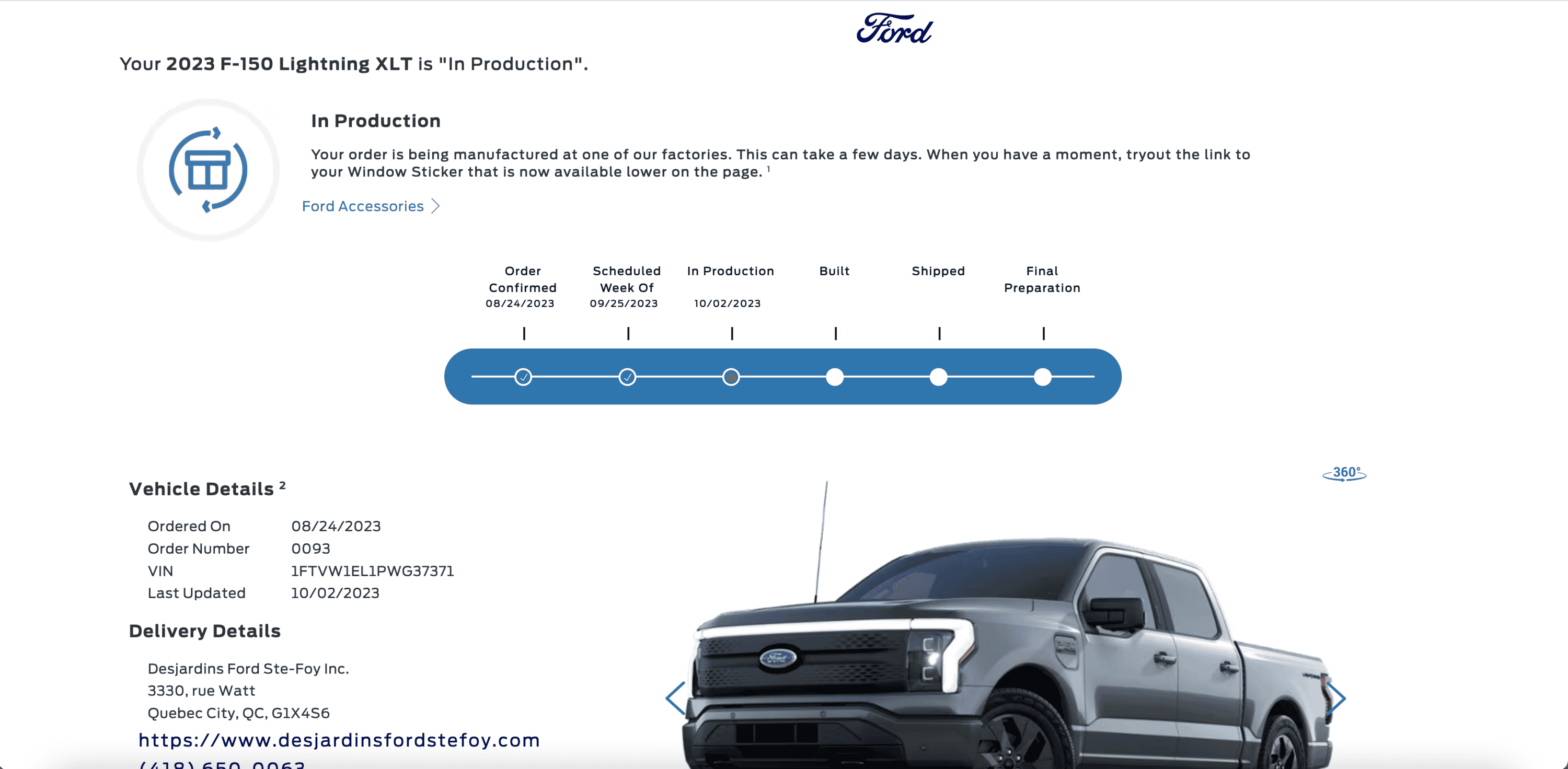 Ford F-150 Lightning ✅ 9/25/2023 Lightning Build Week Group (MY2023) Capture d’écran, le 2023-10-03 à 07.22.53