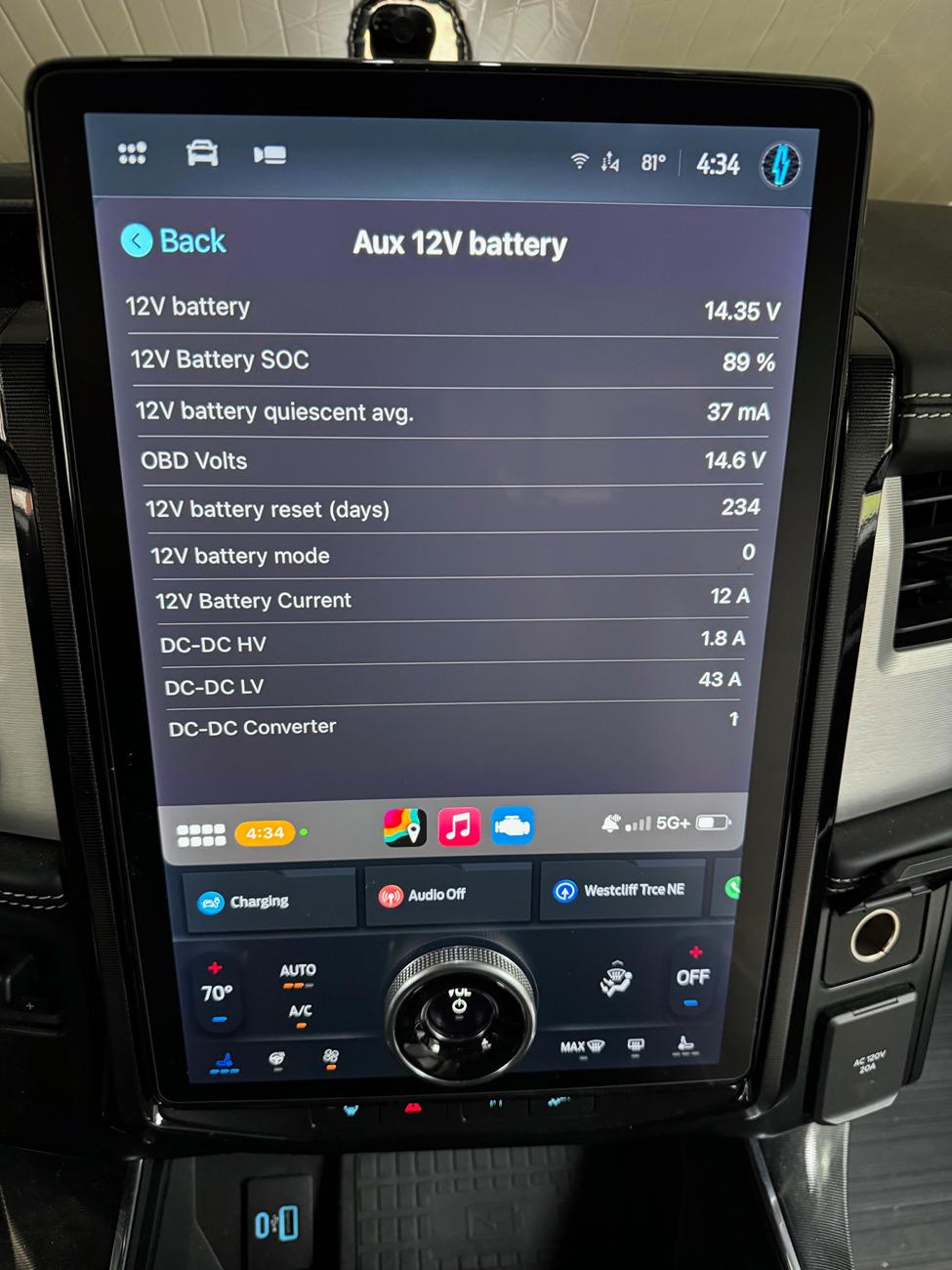 Ford F-150 Lightning Software Update 6.14.0 - Sync Update Ver 23306 Revision: 1076 Car Scanner Display