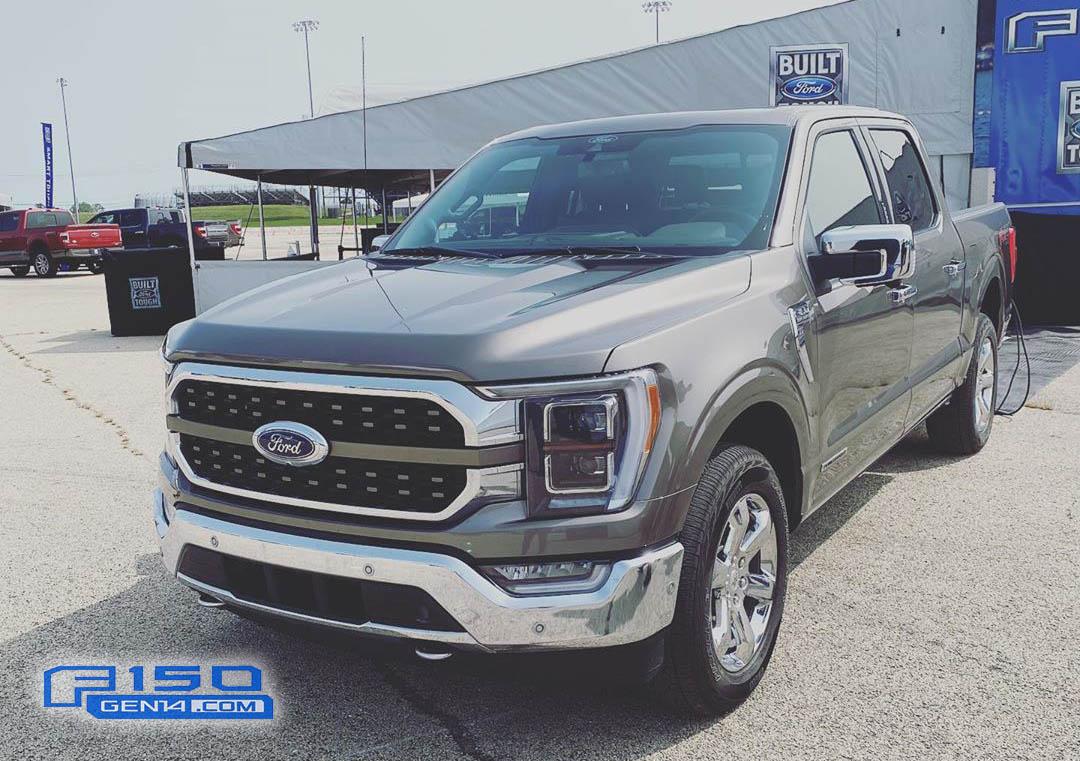 Ford F-150 Lightning proximity sensors on front bumper? Carbonized Gray 2021 F-150 King Ranch Chrome