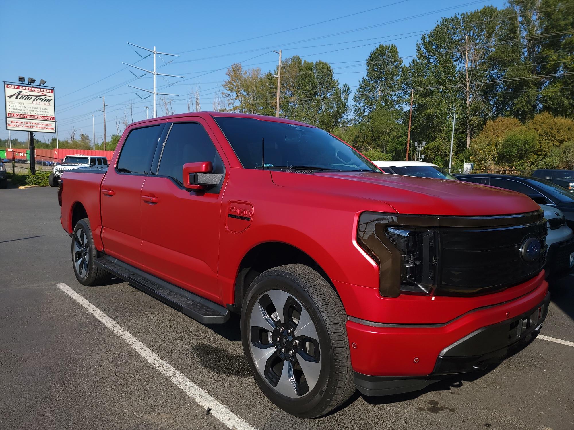 Ford F-150 Lightning 2022 Lightning Platinum XPEL Stealth Wrapped CC1EA07A-F9AD-4E07-B104-30FB45B42221