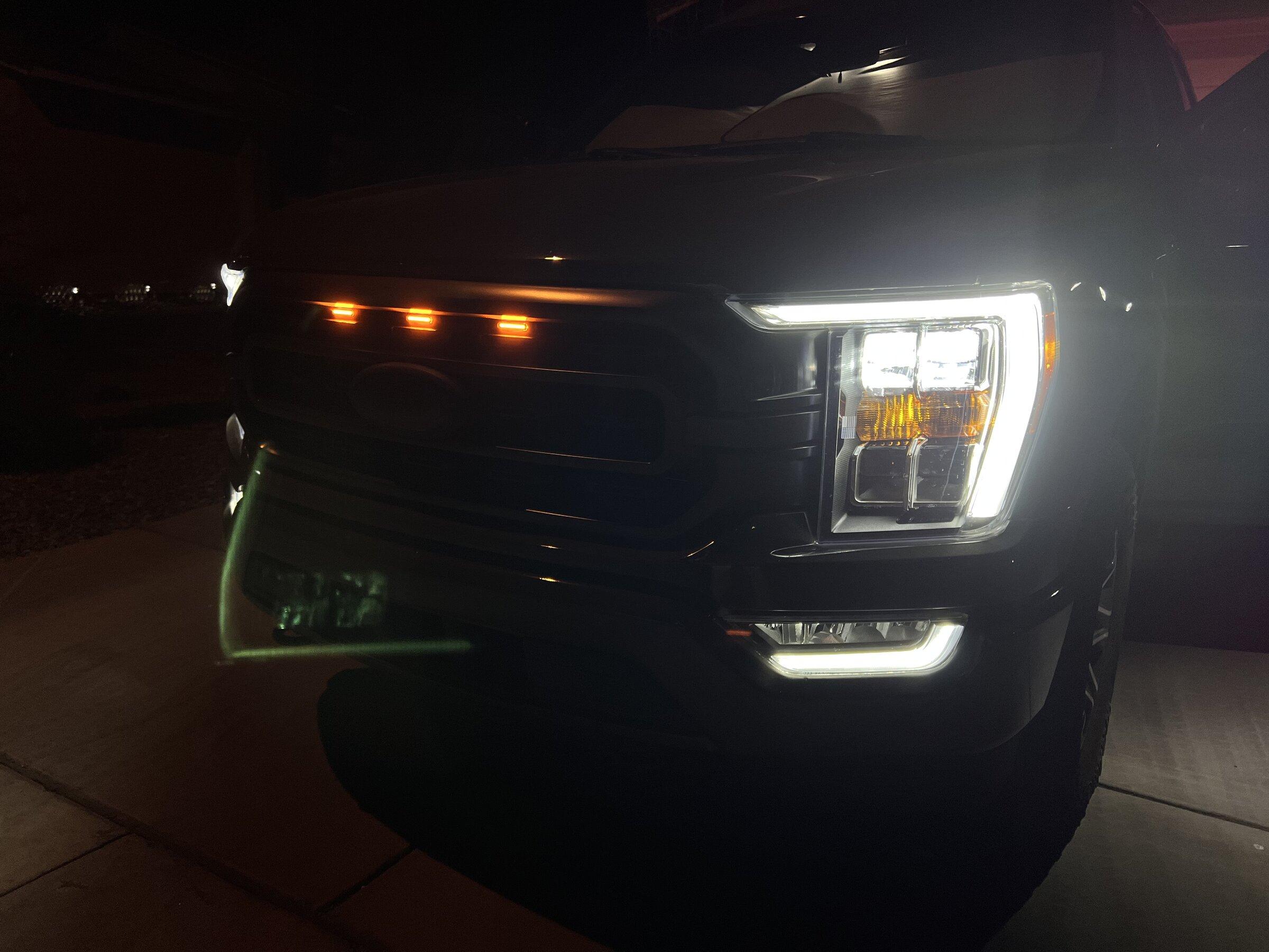 Ford F-150 Lightning DRL LED Bar brightness boosted using Forscan CCCA36E2-4F20-41C0-9D4F-F84C0E0457A2